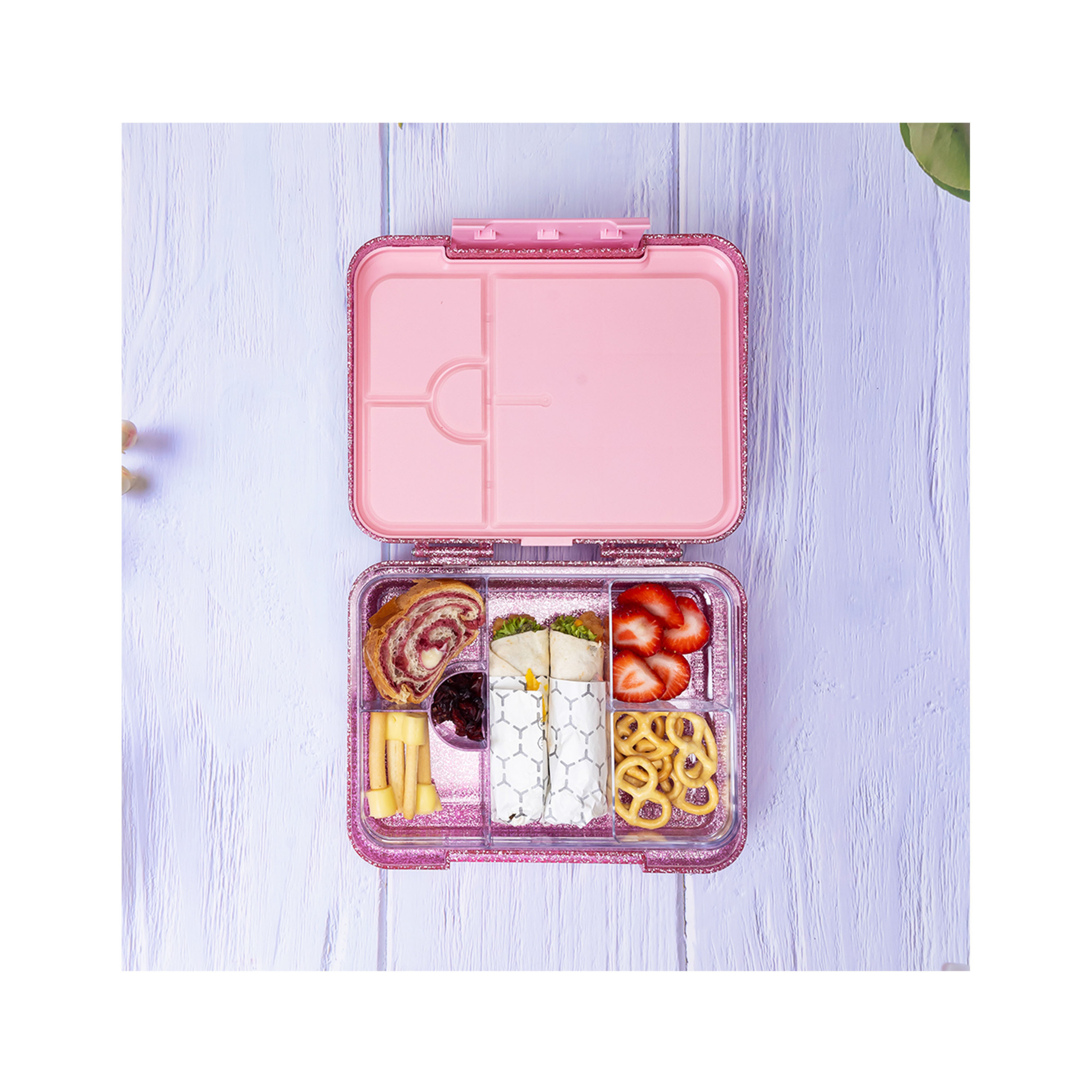 Eazy Kids 6 & 4 Convertible Bento Lunch Box Set, Glitter-school-lunchessentials-lunchboxes-image-6