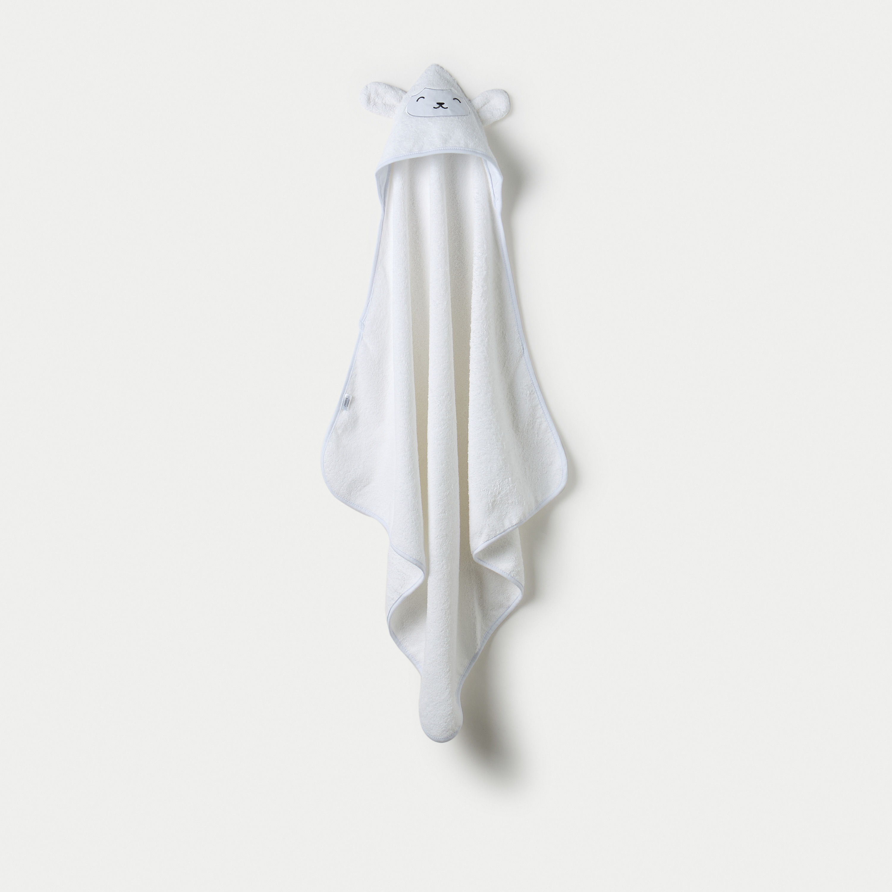 Juniors Sheep Ear Applique Hooded Towel - 76x76 cm-baby-bathandcare-towels-image-1