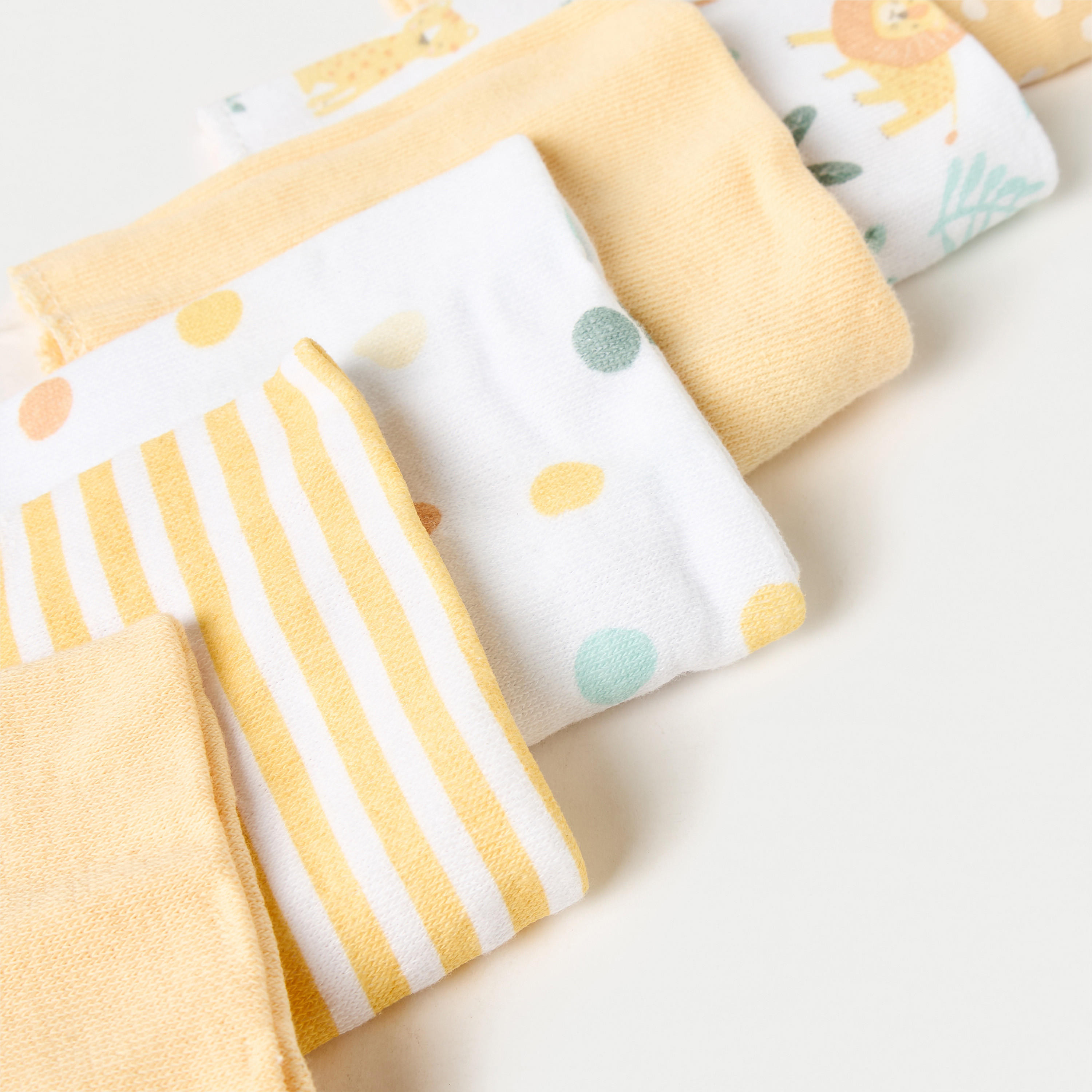 Juniors 6-Piece Safari Print Wash Cloth Set - 25x25 cm-baby-bathandcare-towels-image-4