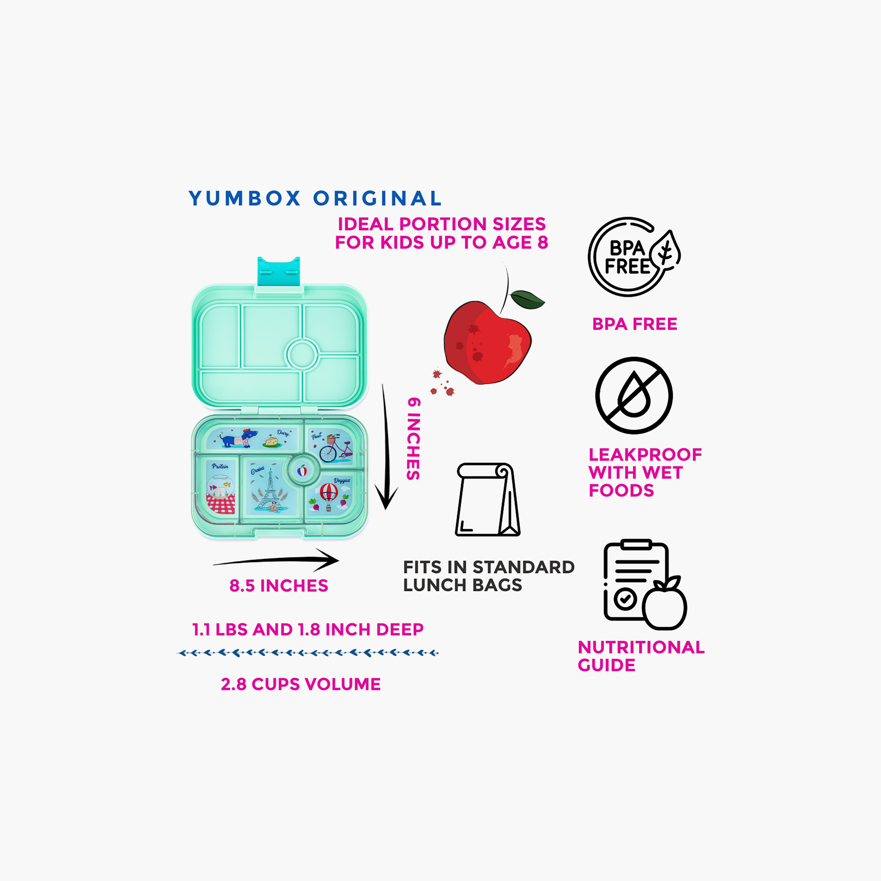 Yumbox Original 6 Compartments Leakproof Lunch Box-school-lunchessentials-lunchboxes-image-4