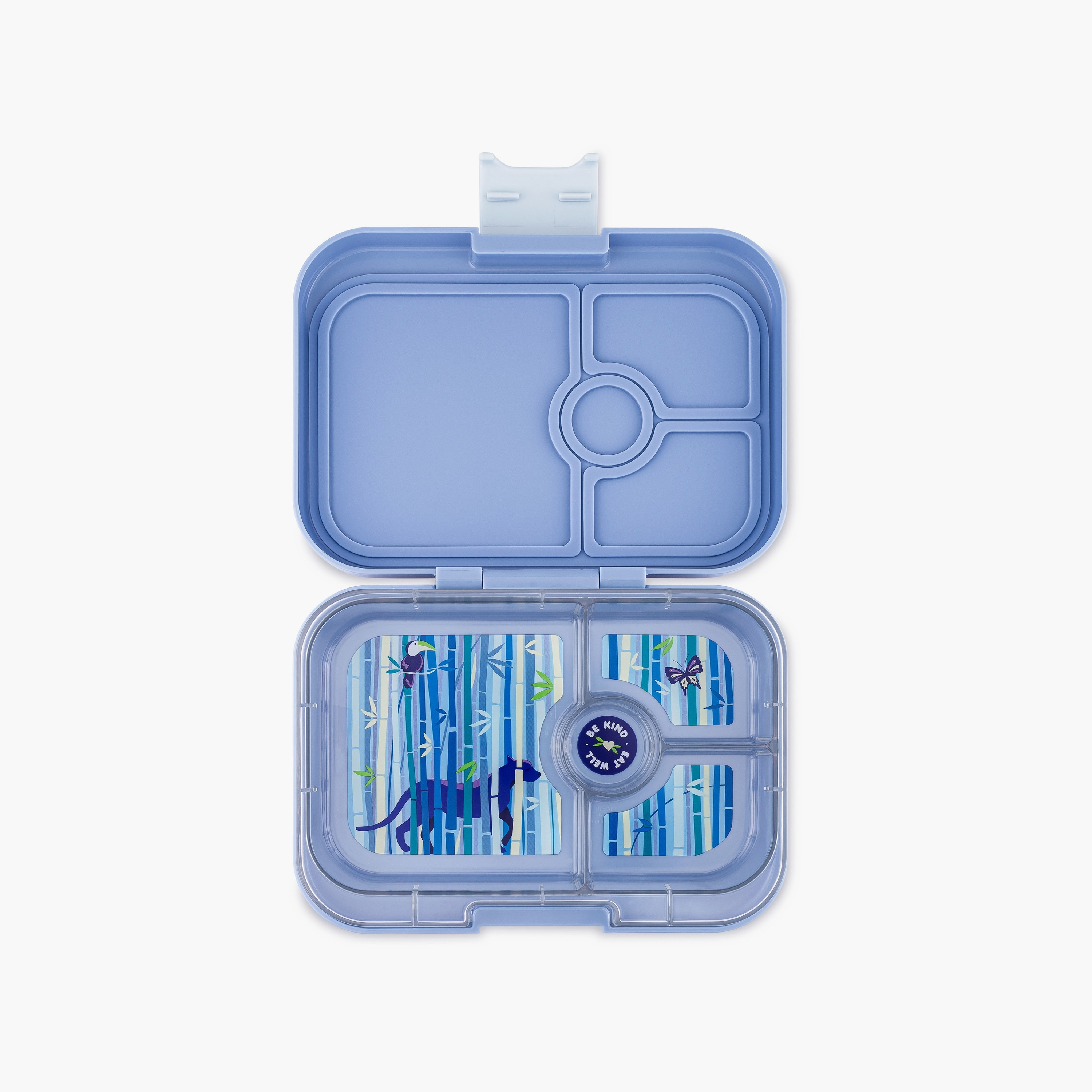 Yumbox Panino 4 Compartments Leakproof Lunch Box, Panther, Blue-school-lunchessentials-lunchboxes-image-1