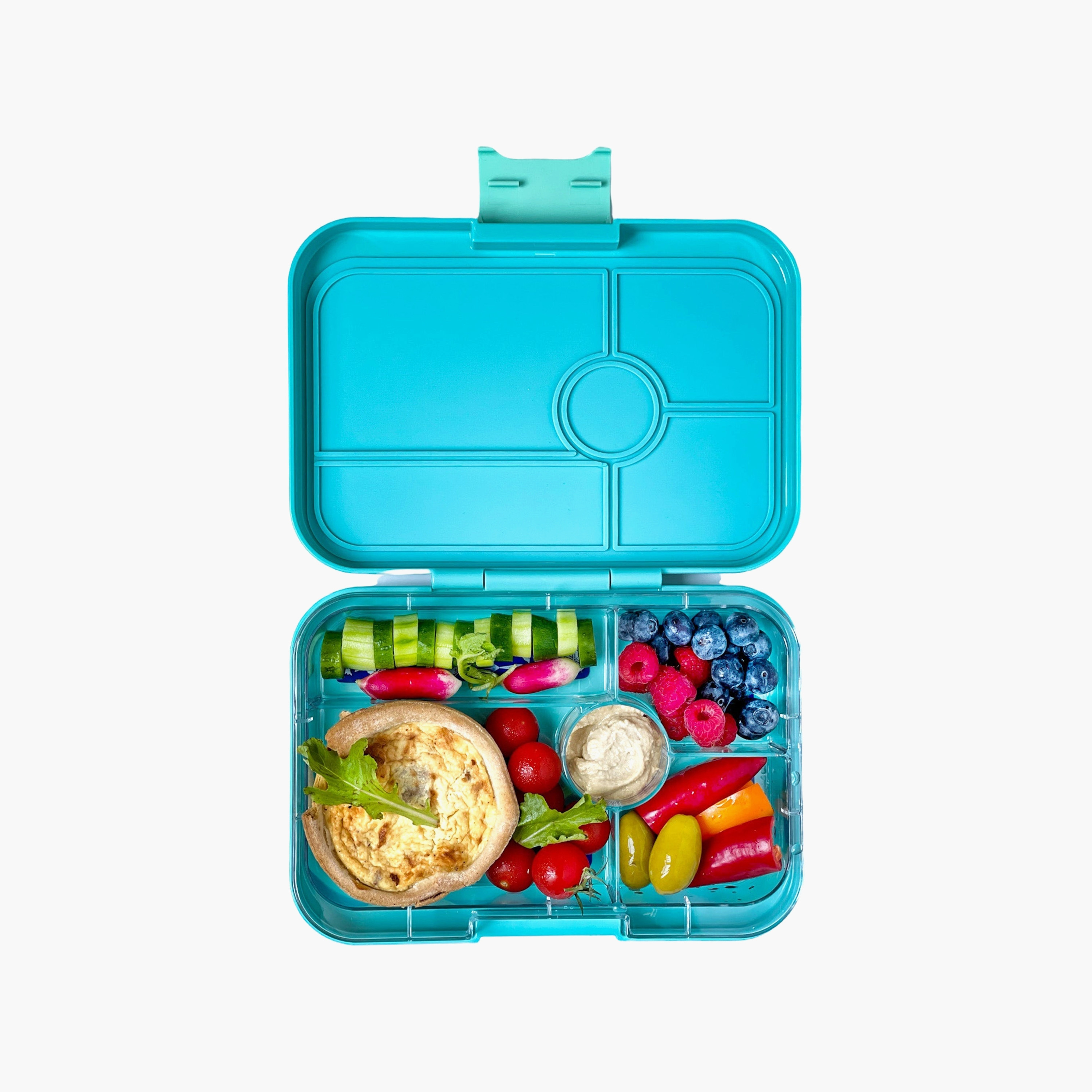 صندوق غداء ضد التسريب 5 أقسام تاباس من يامبوكس، جانجل باستل-school-lunchessentials-lunchboxes-image-5