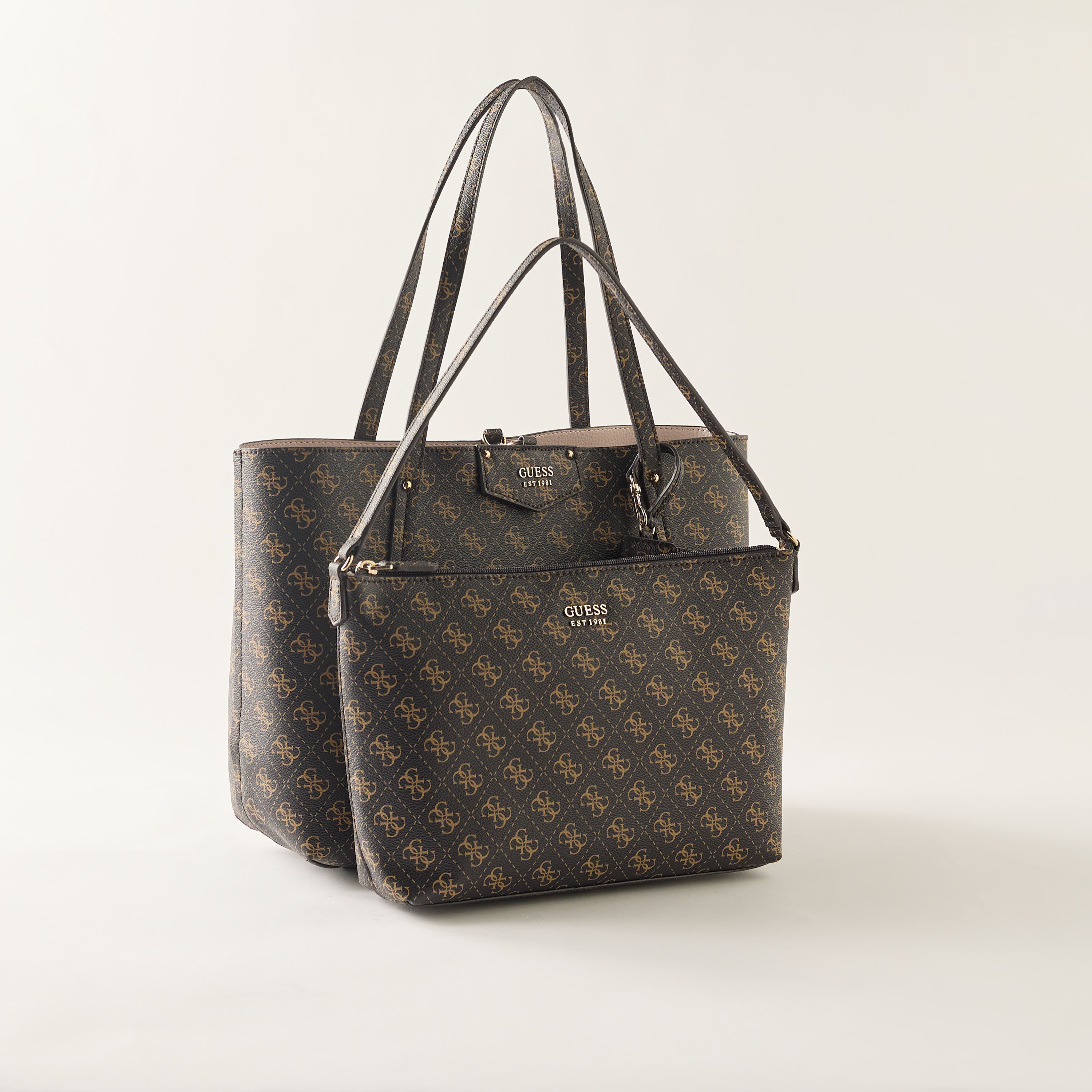 Guess Eco Brenton Tote Bag with Shoulder Bag and Wallet-women-bagsandwallets-handbags-image-2