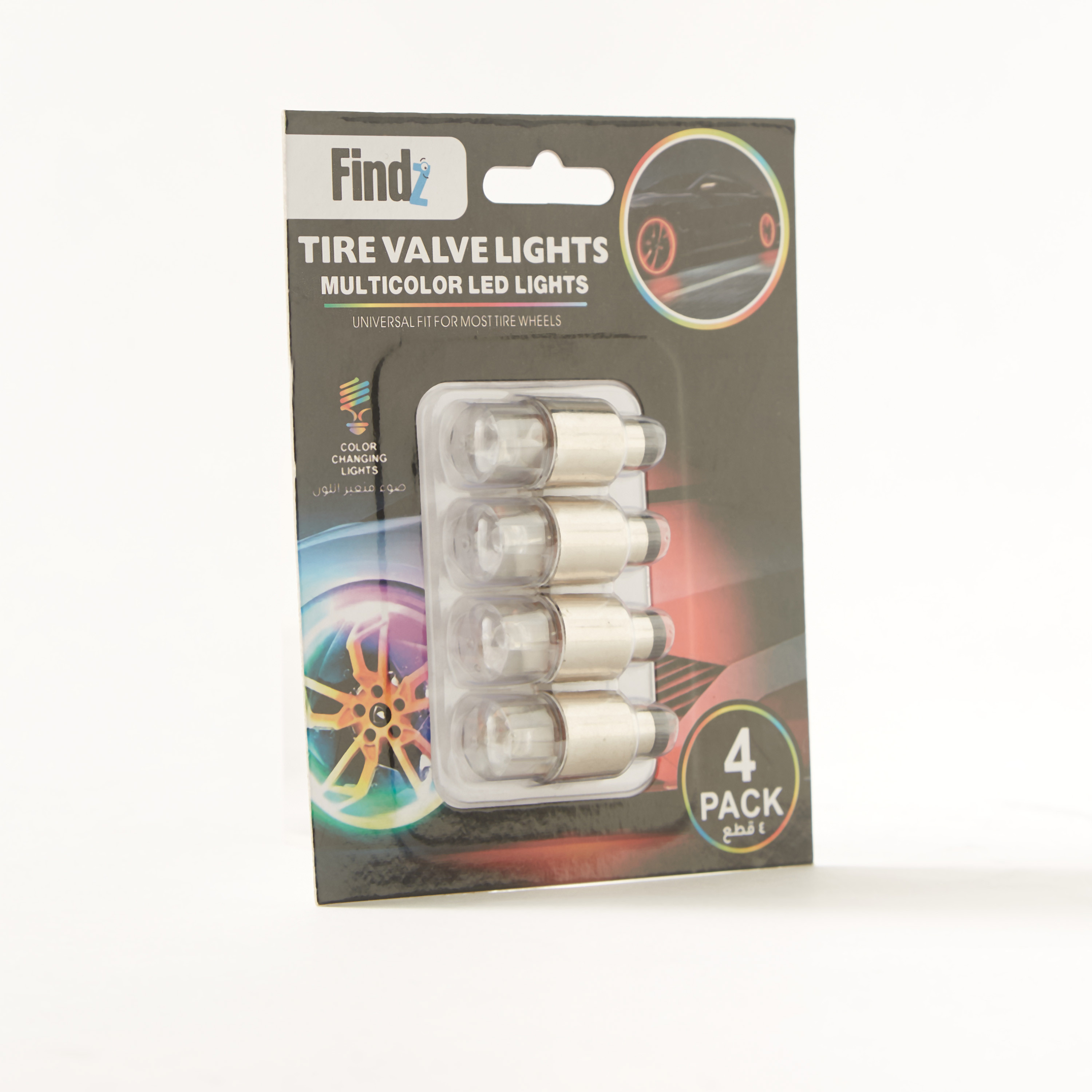 Bright 4-Piece LED Tire Valve Light Set for Car-electronics-chargersandpowerbanks-image-2