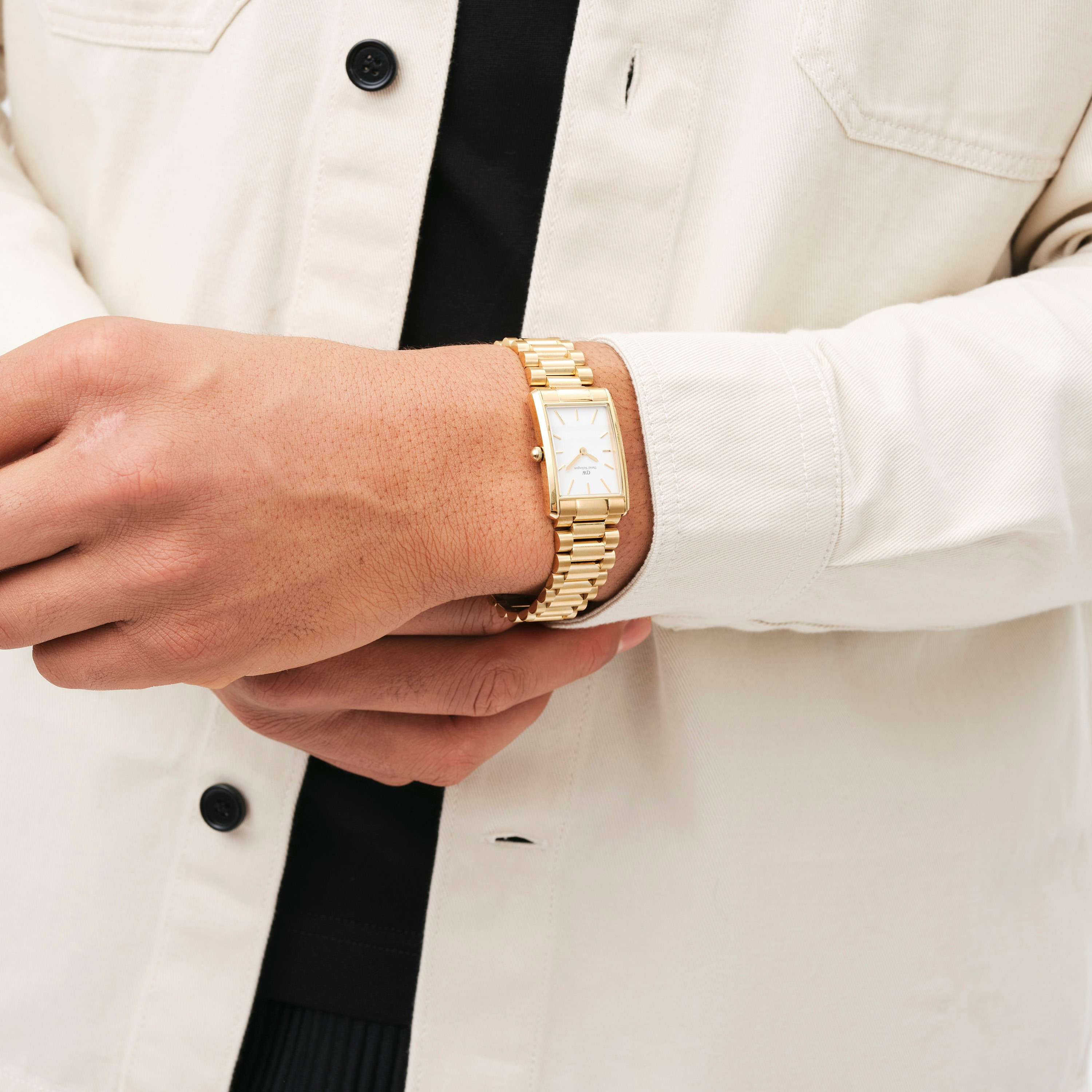 Daniel Wellington Men's 35 MM Gold Analog Stainless Steel Watch | DW00100703-men-watchesandjewellery-watches-image-4