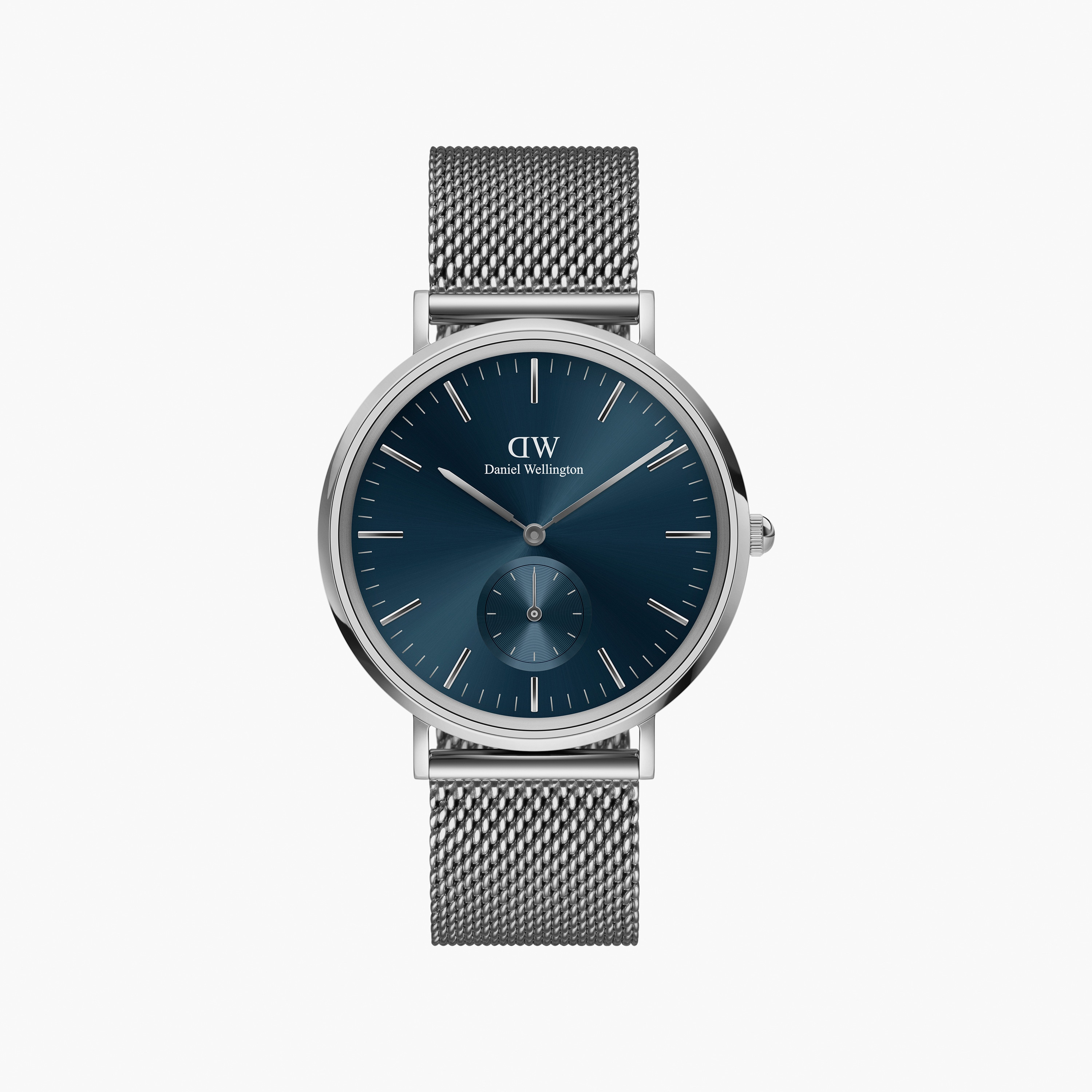 ساعة انالوج من دانييل ويلينغتون للرجال مع 40 مم بلون فضي من ستانلس ستيل | DW00100710-men-watchesandjewellery-watches-image-1