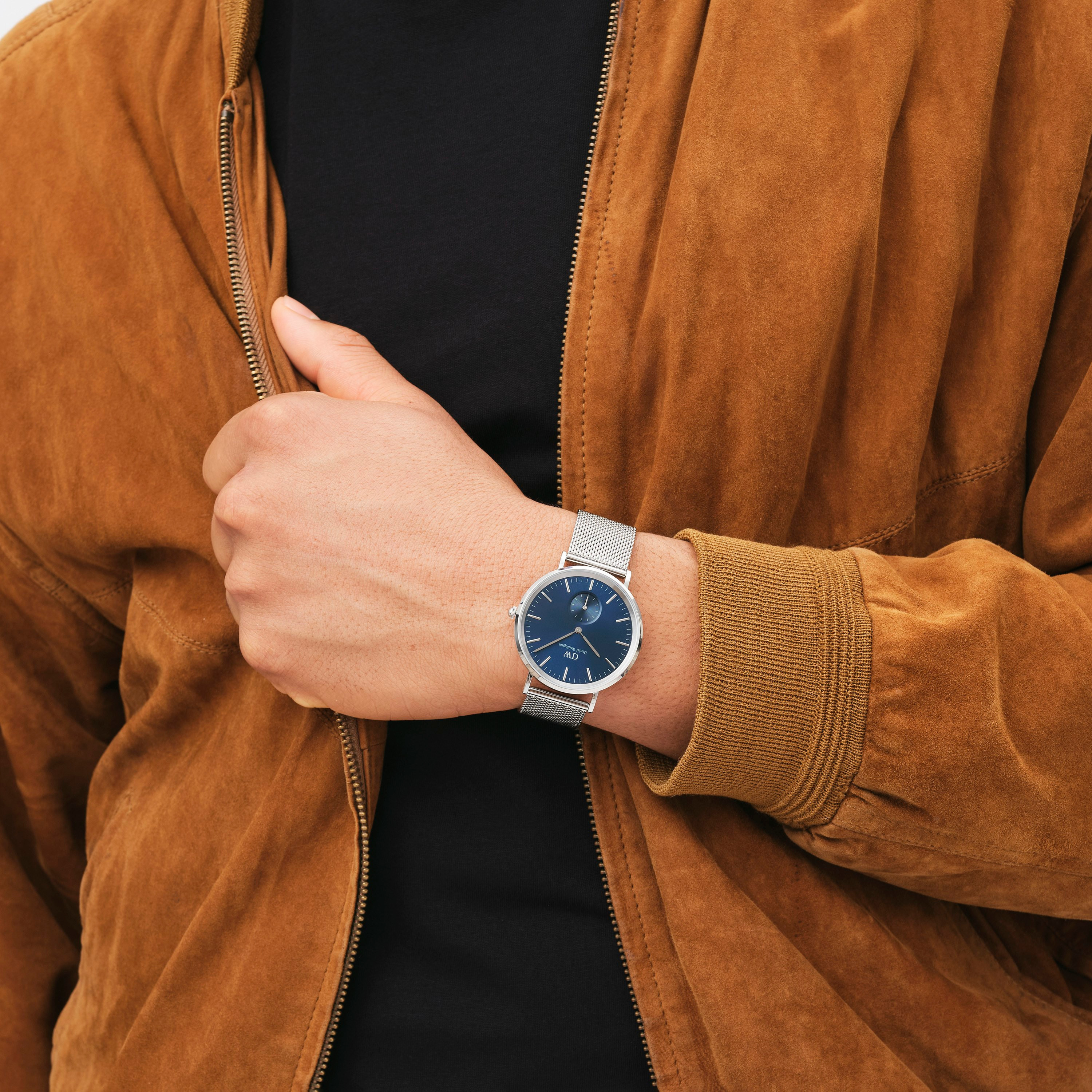 ساعة انالوج من دانييل ويلينغتون للرجال مع 40 مم بلون فضي من ستانلس ستيل | DW00100710-men-watchesandjewellery-watches-image-4