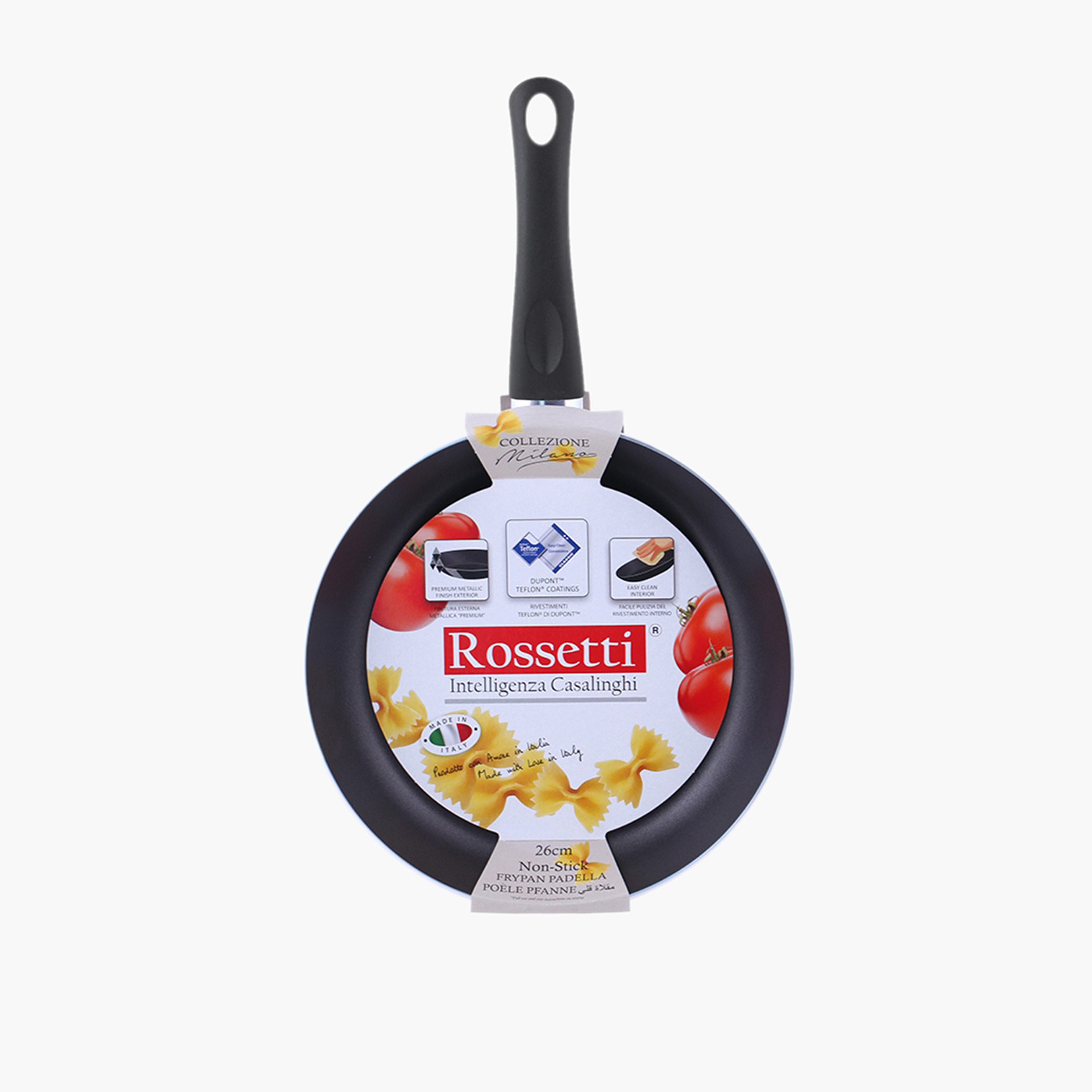 Rossetti Milano Aluminium Frying Pan - 26 cm-household-kitchen-cookware-potsandpans-image-1