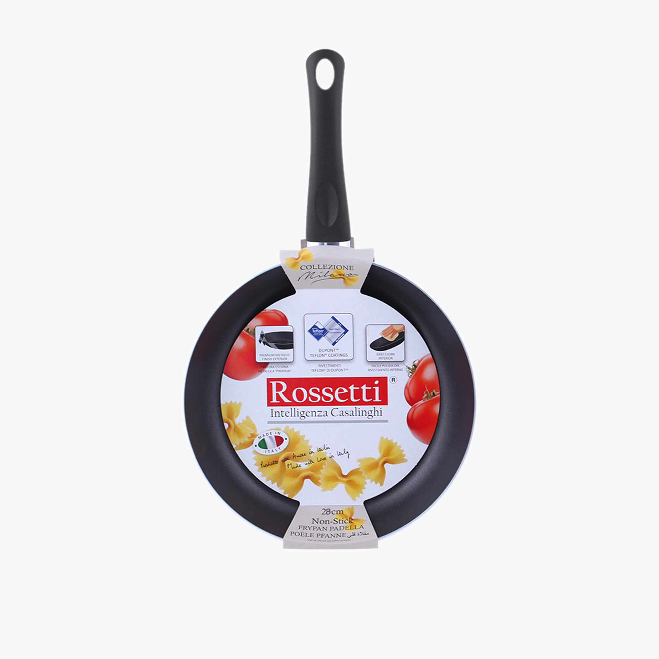 Rossetti Milano Aluminium Frying Pan - 28 cm-household-kitchen-cookware-potsandpans-image-1