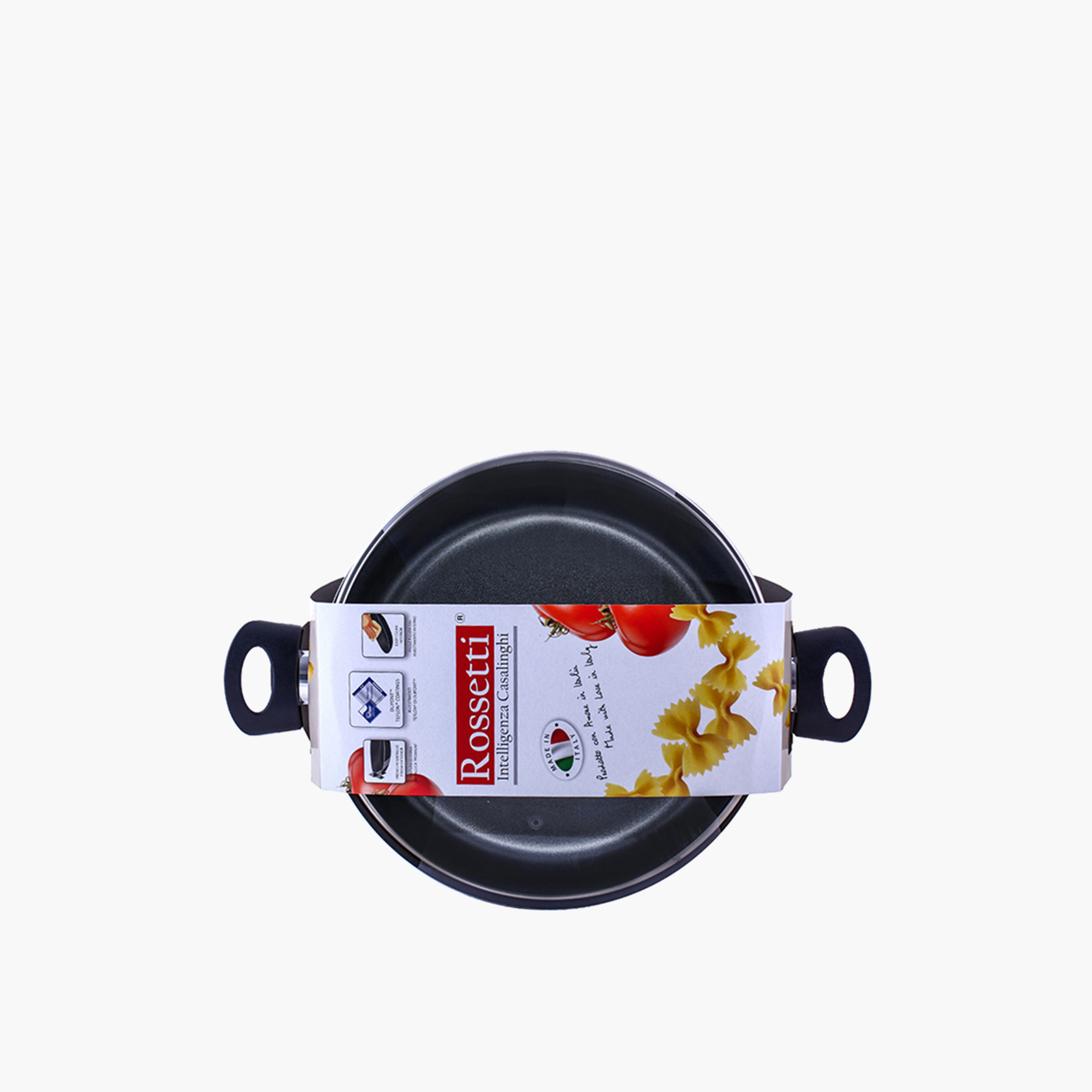 كسرولة ألومنيوم بغطاء زجاجي  ميلانو من روسيتي - 26 سم-household-kitchen-cookware-potsandpans-image-2