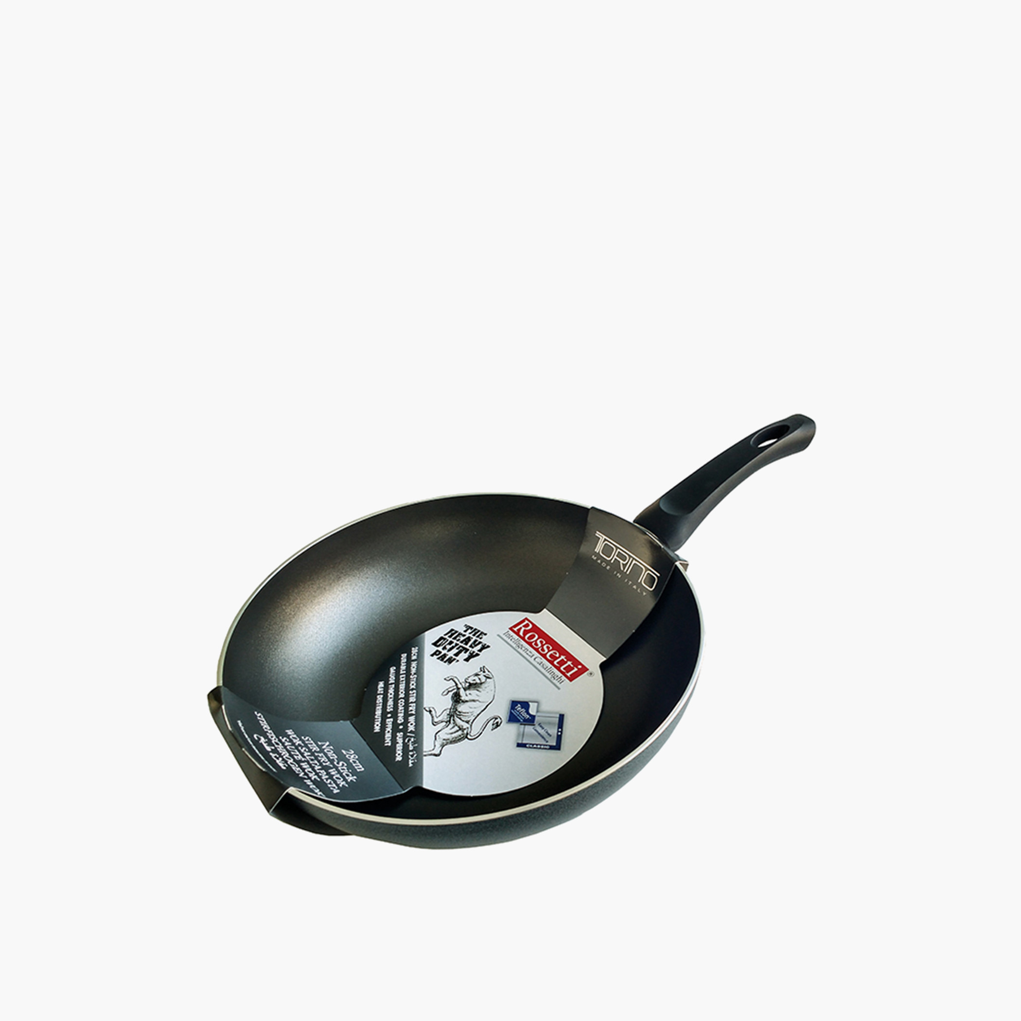 مقلاة ووك ألومنيوم بمقبض تورينو من روسيتي- 28 سم-household-kitchen-cookware-potsandpans-image-1