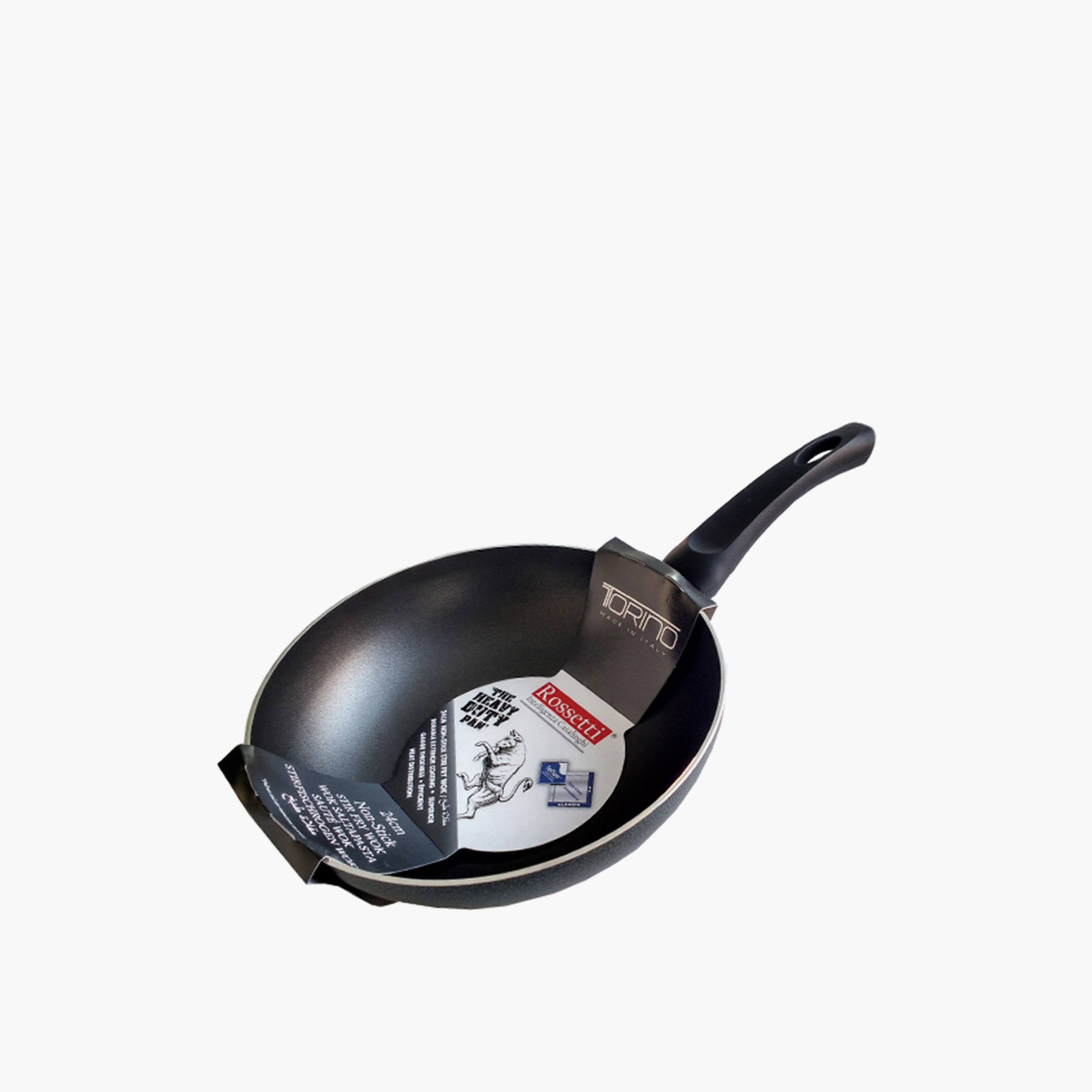 مقلاة ووك ألومنيوم بمقبض تورينو من روسيتي- 24 سم-household-kitchen-cookware-potsandpans-image-1