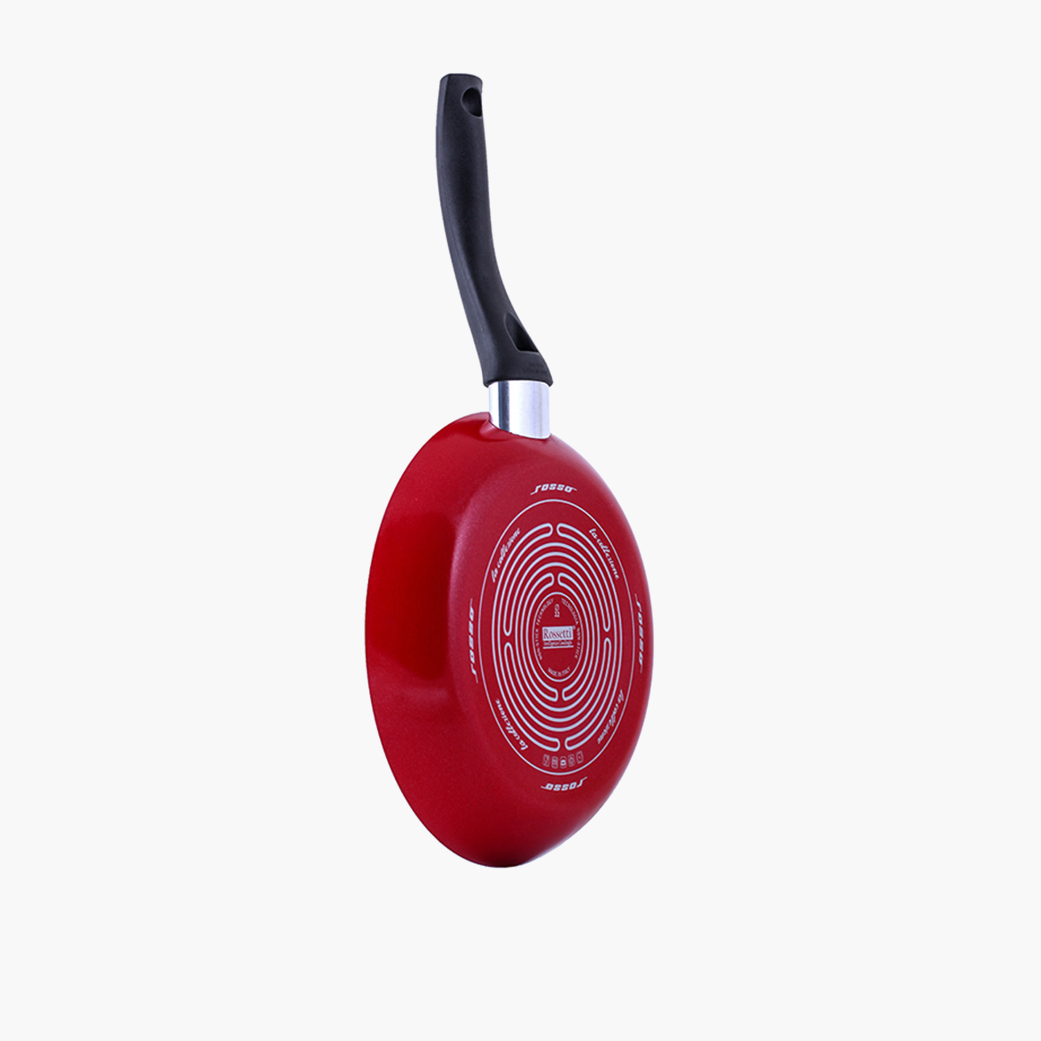 Rossetti Rosso Aluminium Fry Pan with Handle - 24 cms-household-kitchen-cookware-potsandpans-image-4