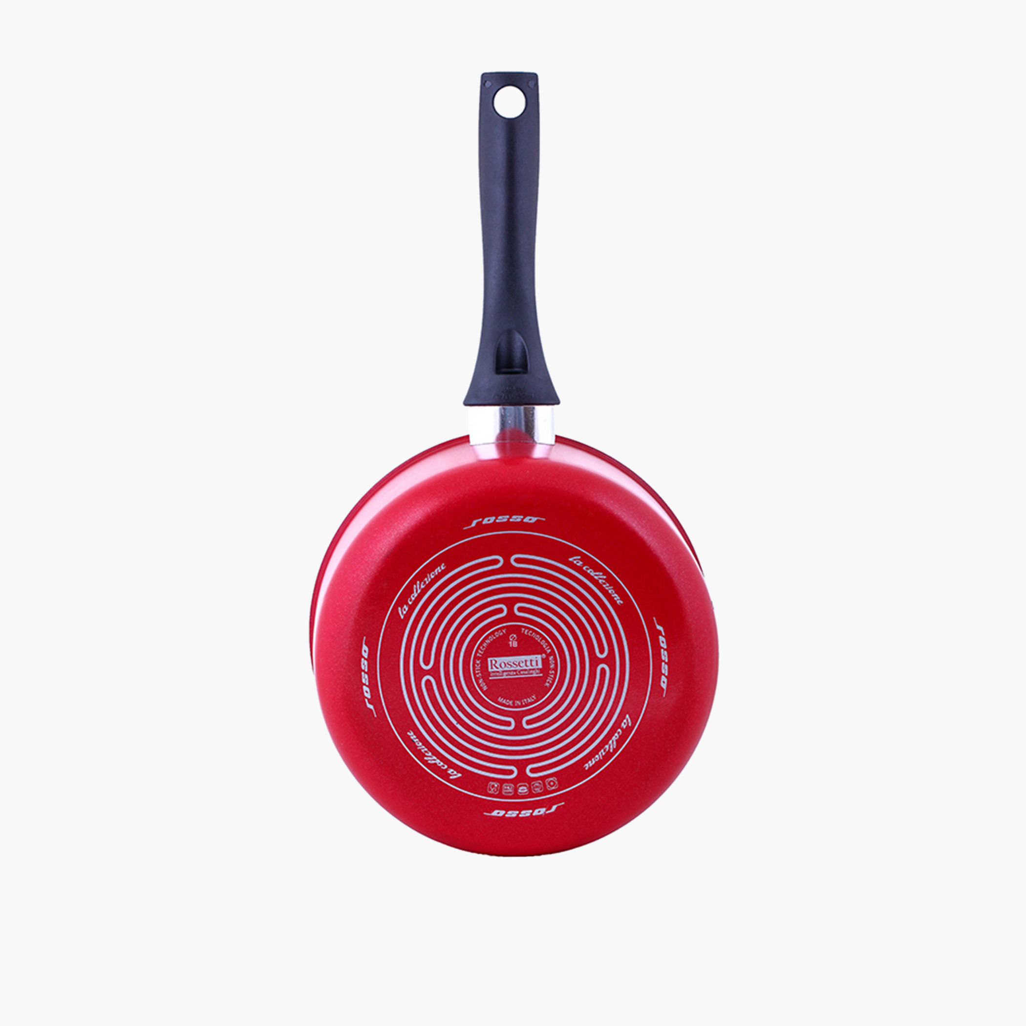 Rossetti Rosso Aluminium Saucepan With Glass Lid - 18 cm-household-kitchen-cookware-potsandpans-image-3