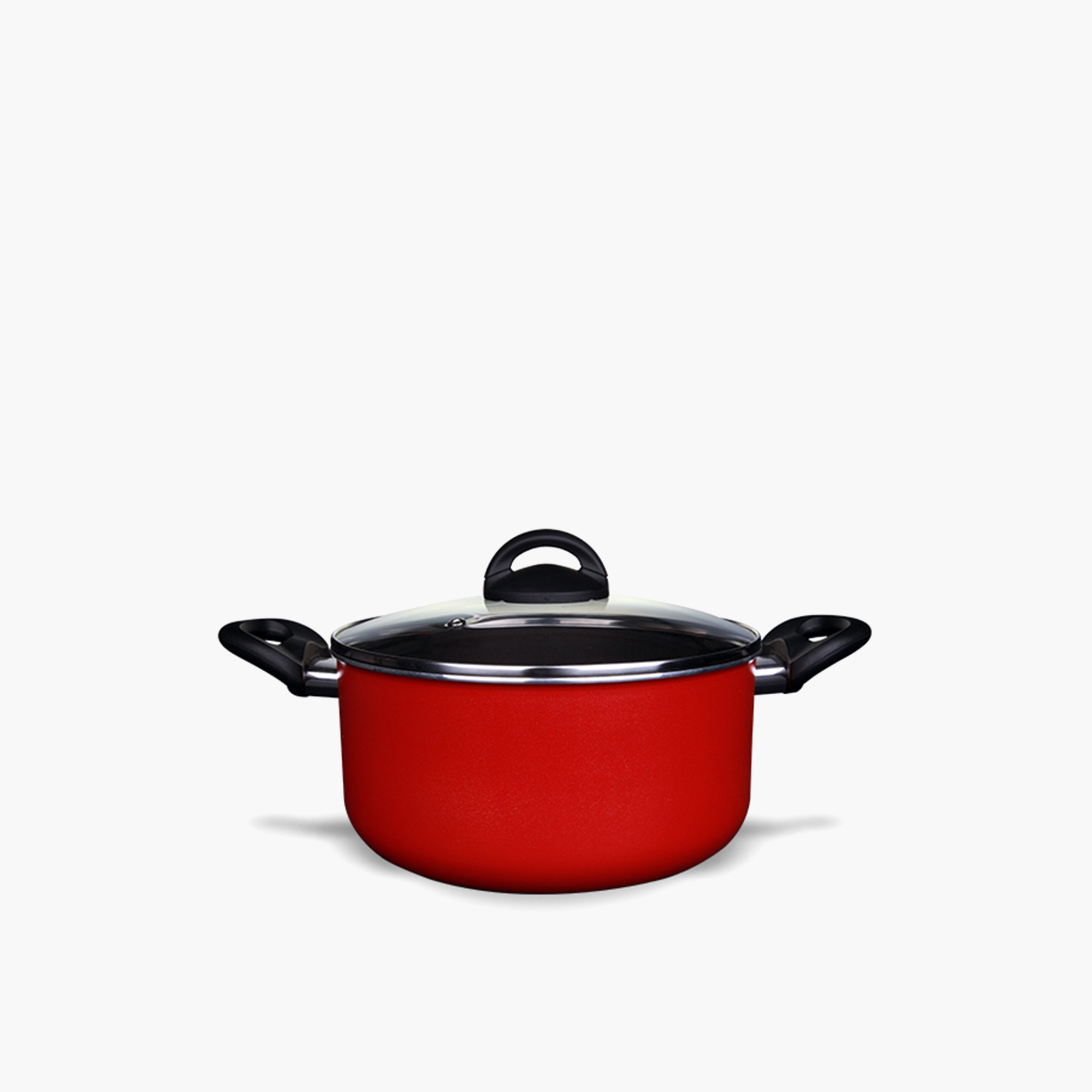 Rossetti Aluminium Casserole with Glass Lid - 24 cm-household-kitchen-cookware-potsandpans-image-1