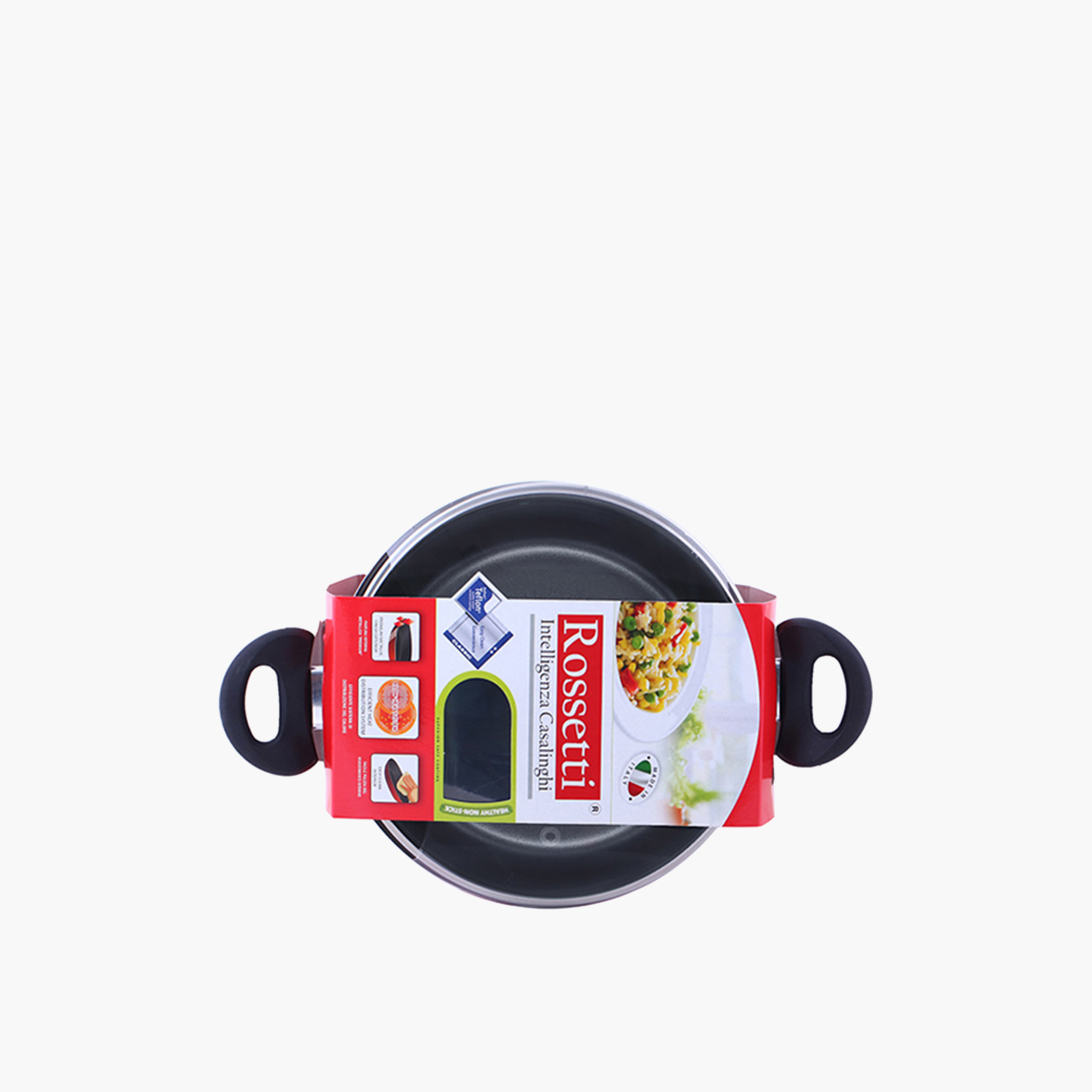 كسرولة ألومنيوم بغطاء زجاجي من روسيتي - 24 سم-household-kitchen-cookware-potsandpans-image-2