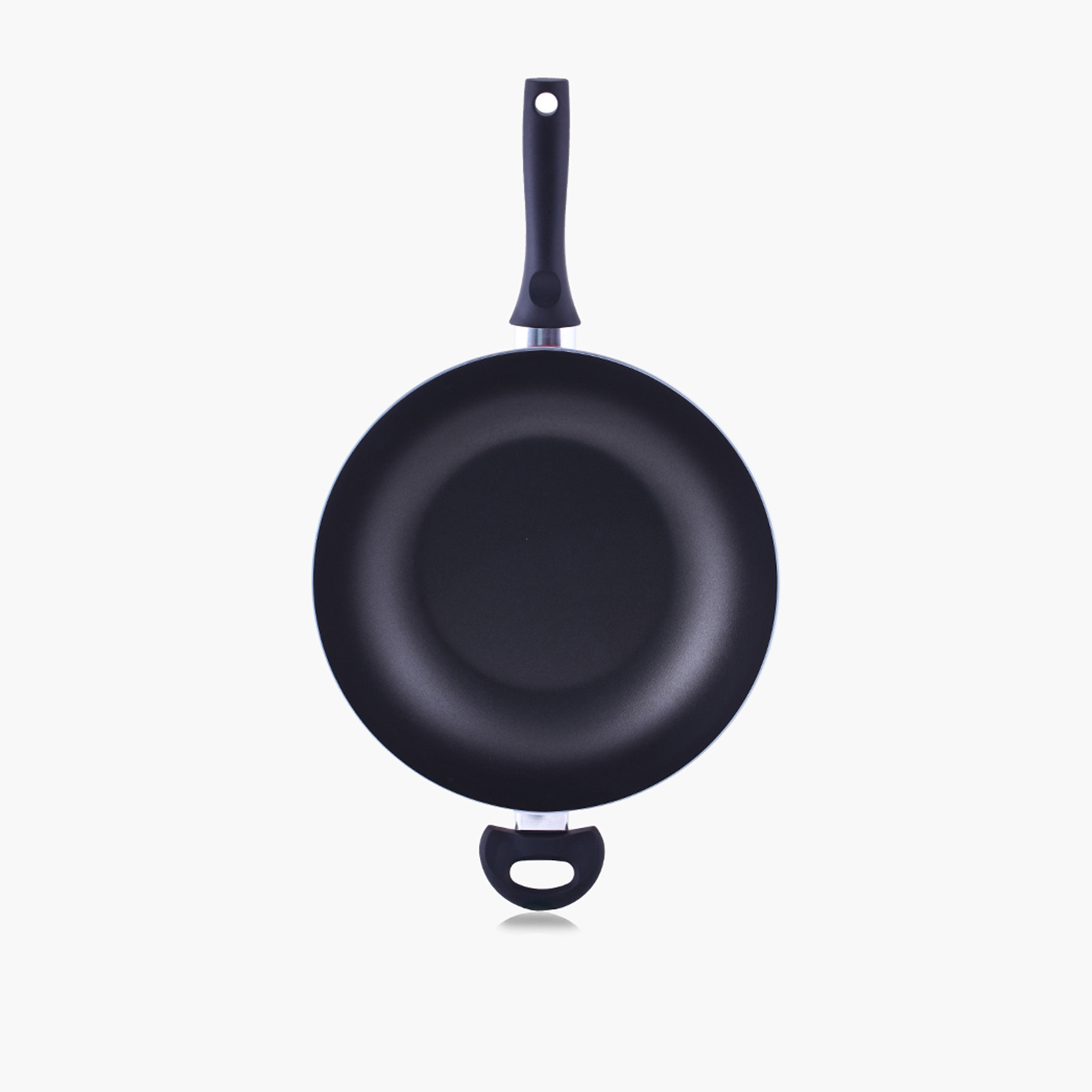 Rossetti Rosso Aluminium Wok with Handle - 32 cm-household-kitchen-cookware-potsandpans-image-1