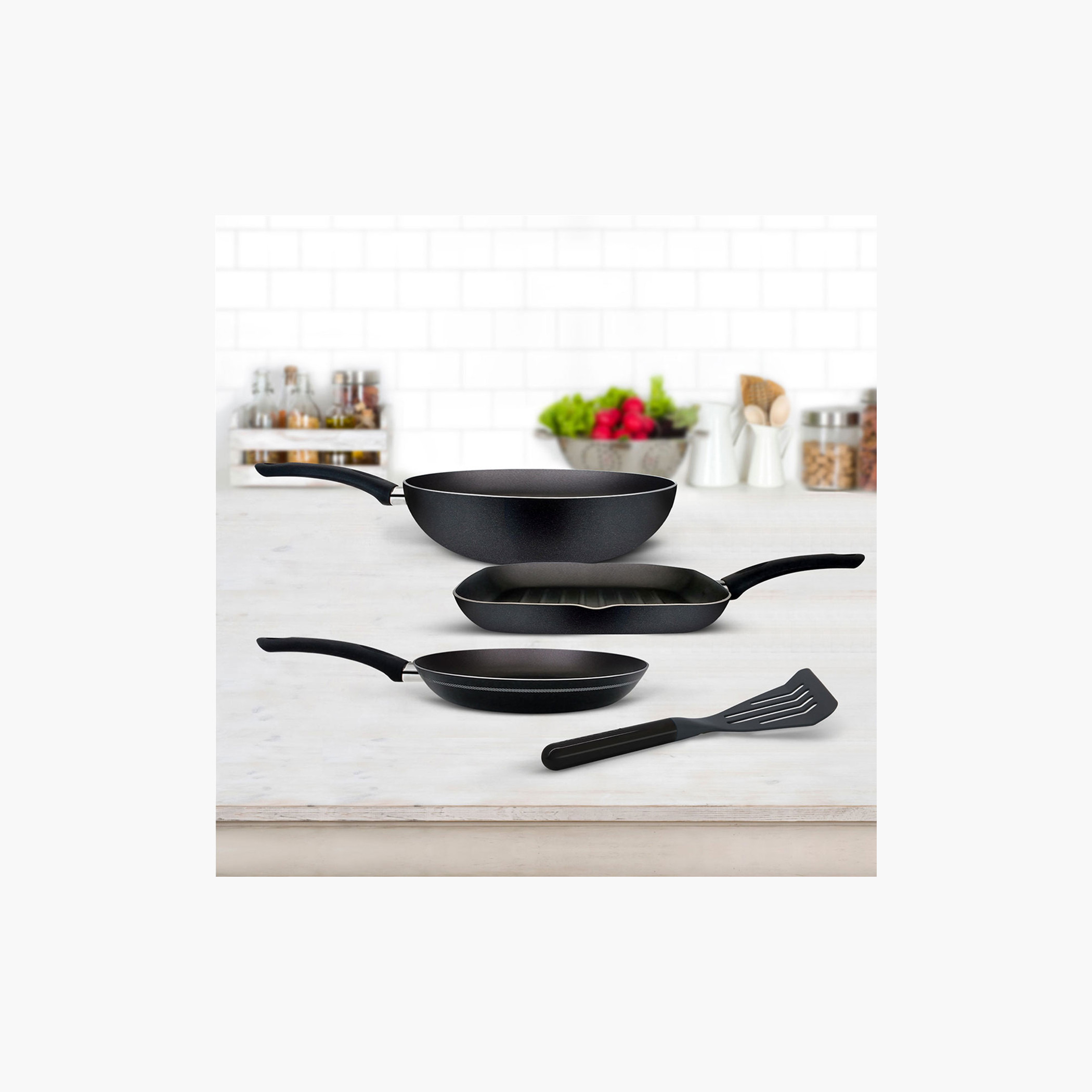 Rossetti Milano 4-Piece Aluminium Non-Stick Cookware Set-household-kitchen-cookware-cookwareandsets-image-1