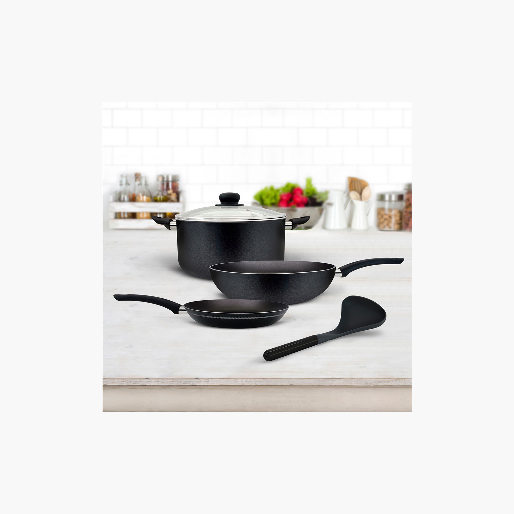 Rossetti Milano 5-Piece Aluminium Cookware Set-household-kitchen-cookware-cookwareandsets-image-1