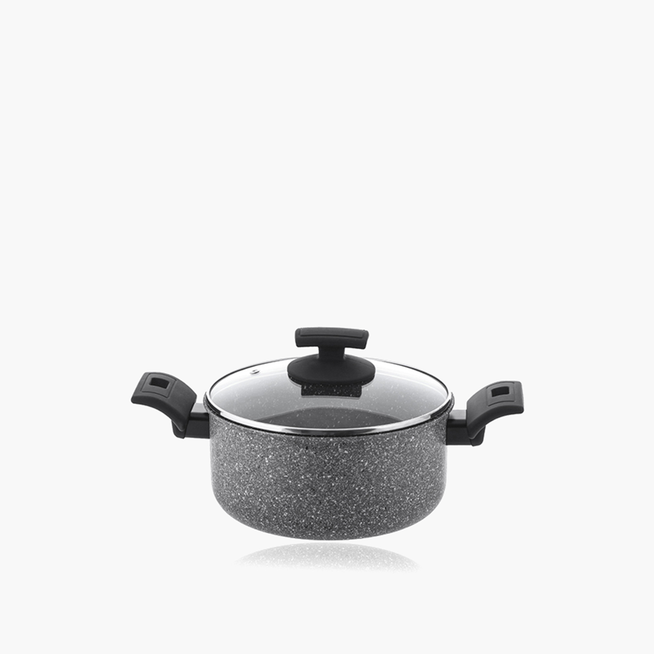 كسرولة ألومنيوم غير لاصقة بغطاء إليمنتي ناتشورا من روسيتي - 20 سم-household-kitchen-cookware-potsandpans-image-1