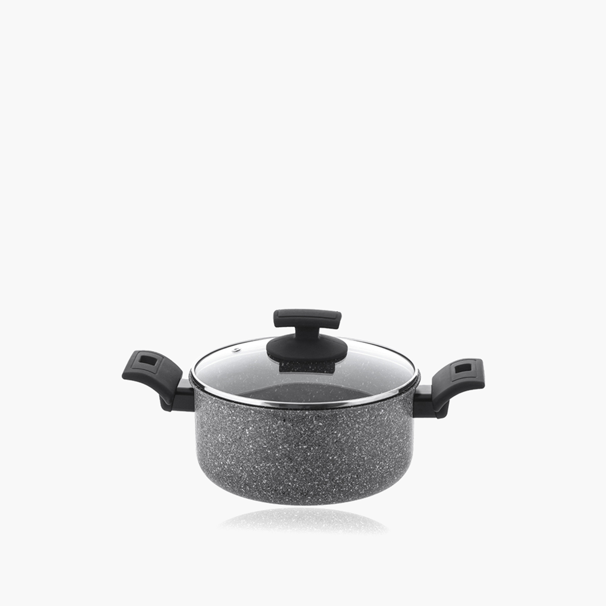 Rossetti Elementi Natura Aluminium Non-Stick Casserole with Lid - 24 cms-household-kitchen-cookware-potsandpans-image-1