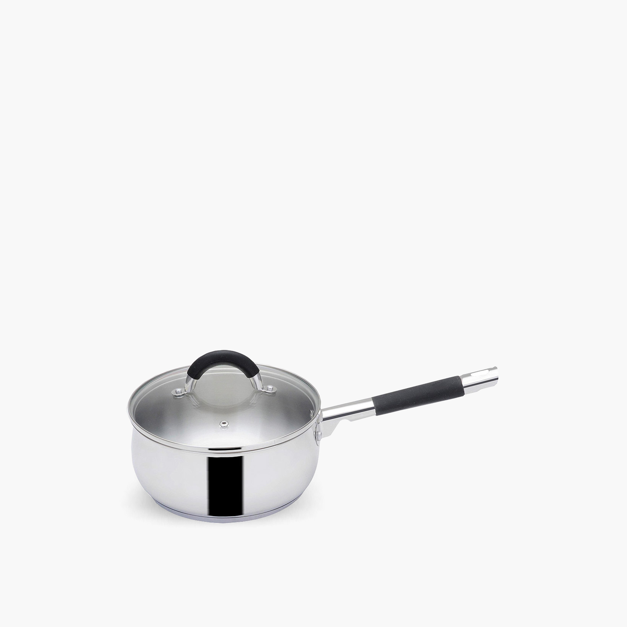 Rossetti Stainless Steel Saucepan with Glass Lid - 20 cms-household-kitchen-cookware-cookwareandsets-image-1