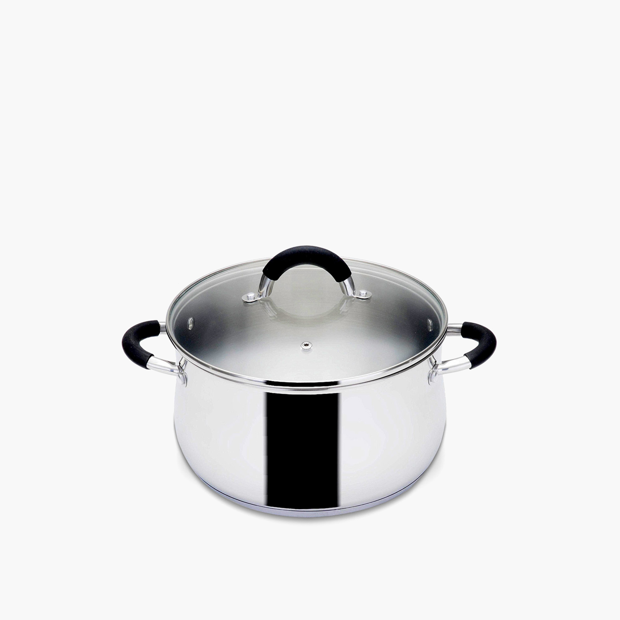 كسرولة ستانلس ستيل بغطاء زجاج من روسيتي  - 24 سم-household-kitchen-cookware-potsandpans-image-1