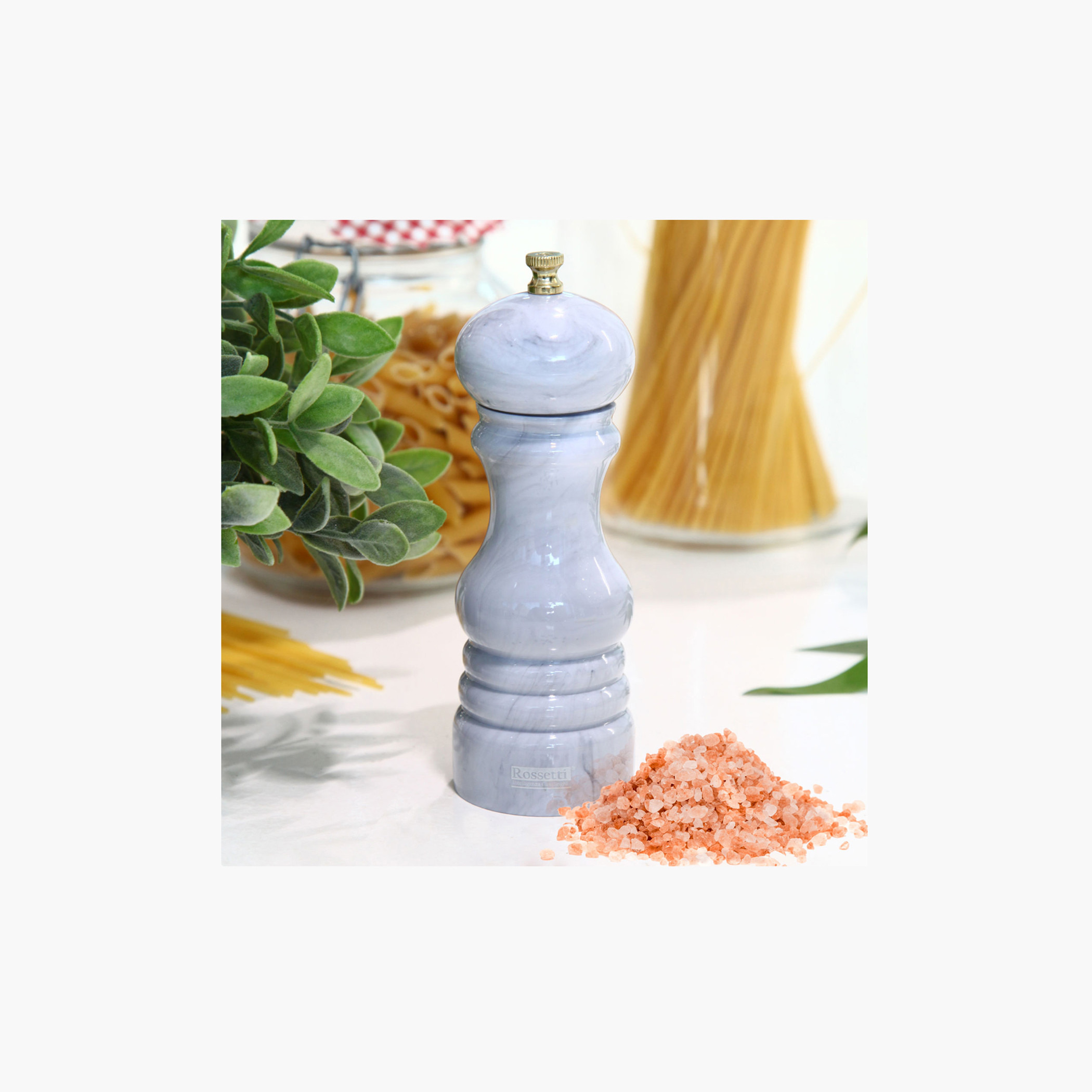 Rossetti Santorini Marble Decal Salt Grinder-household-kitchen-foodstorage-saltandpeppershakers-image-1