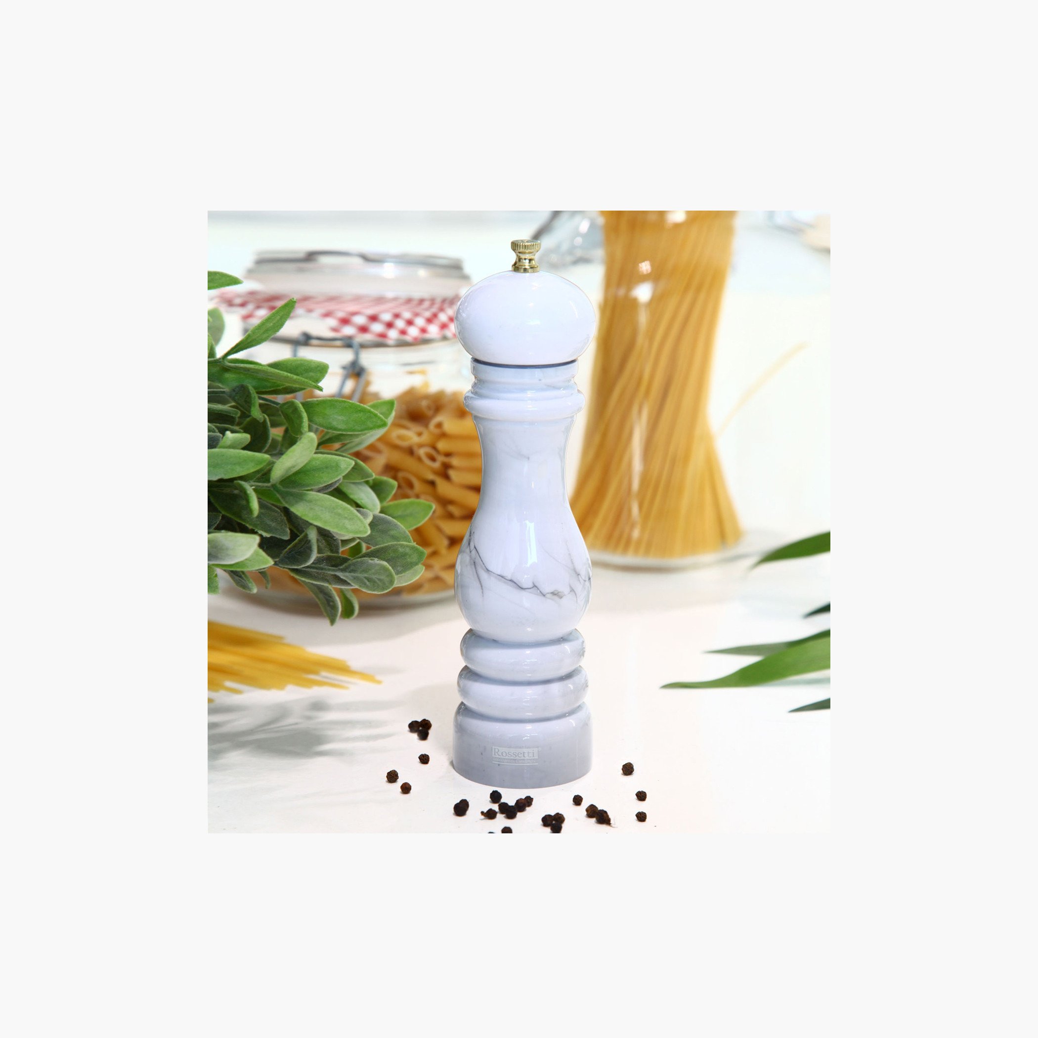 Rossetti Santorini Marble Decal Pepper Grinder-household-kitchen-foodstorage-saltandpeppershakers-image-1