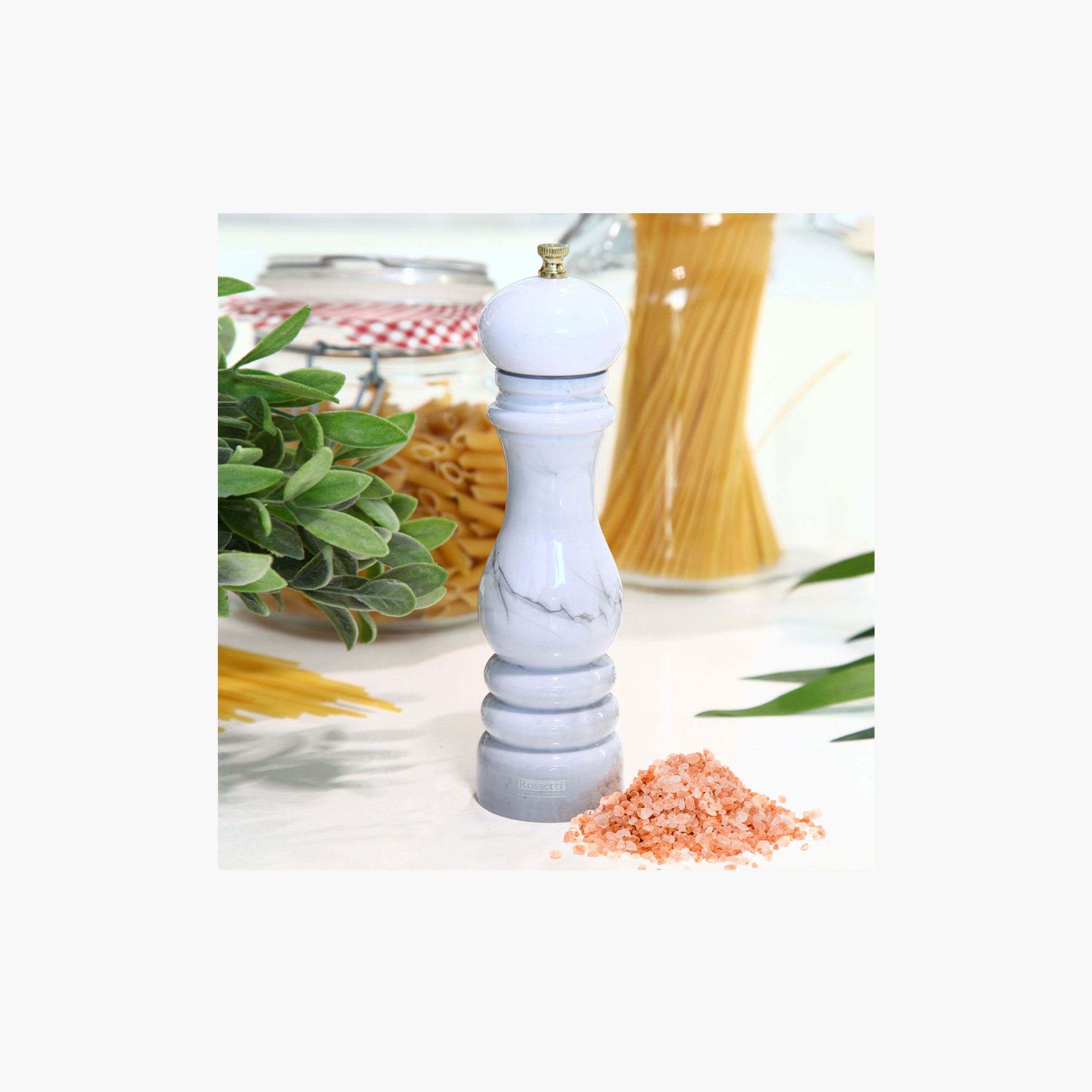 مطحنة ملح رخامية سانتوريني من روسيتي-household-kitchen-foodstorage-saltandpeppershakers-image-1