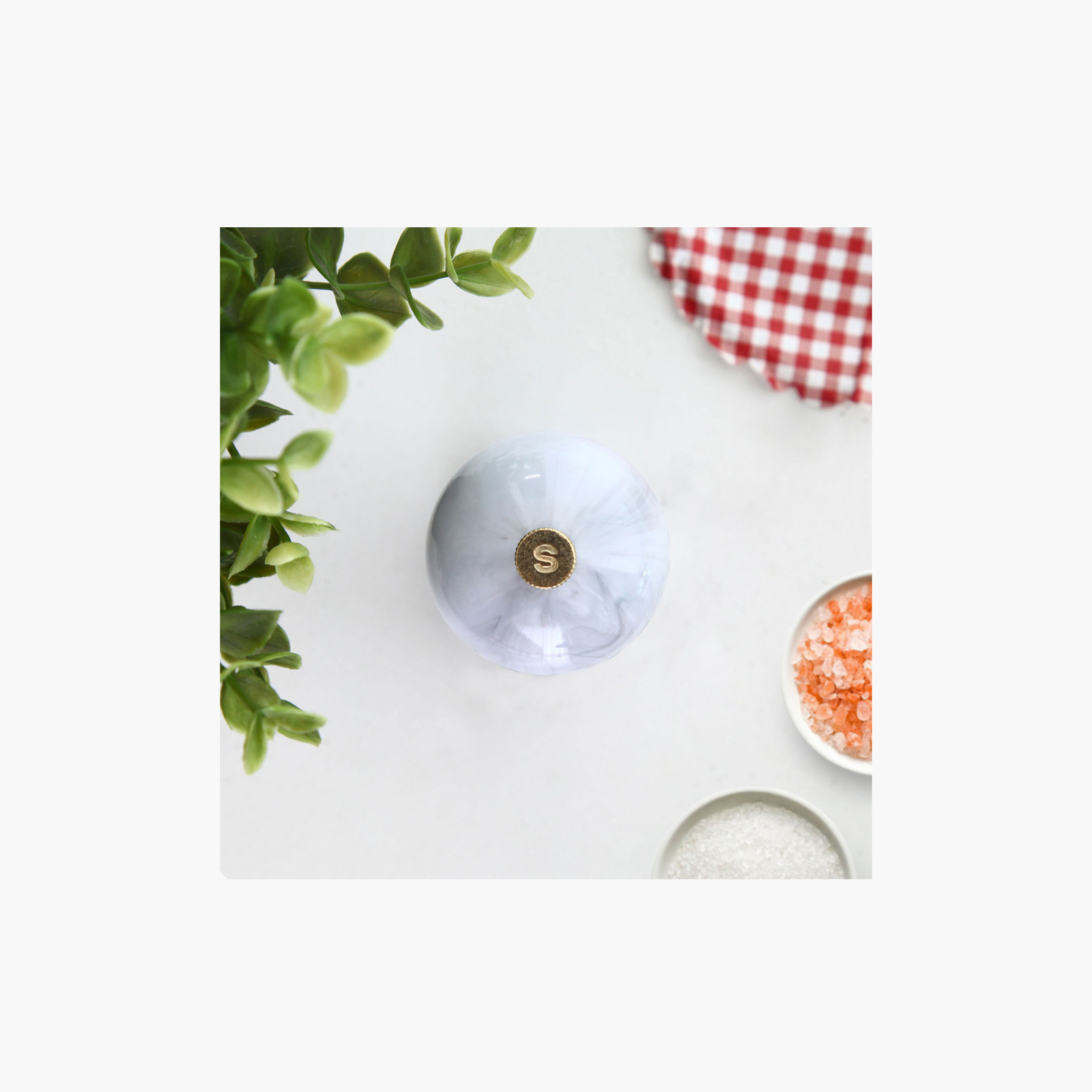 مطحنة ملح رخامية سانتوريني من روسيتي-household-kitchen-foodstorage-saltandpeppershakers-image-3