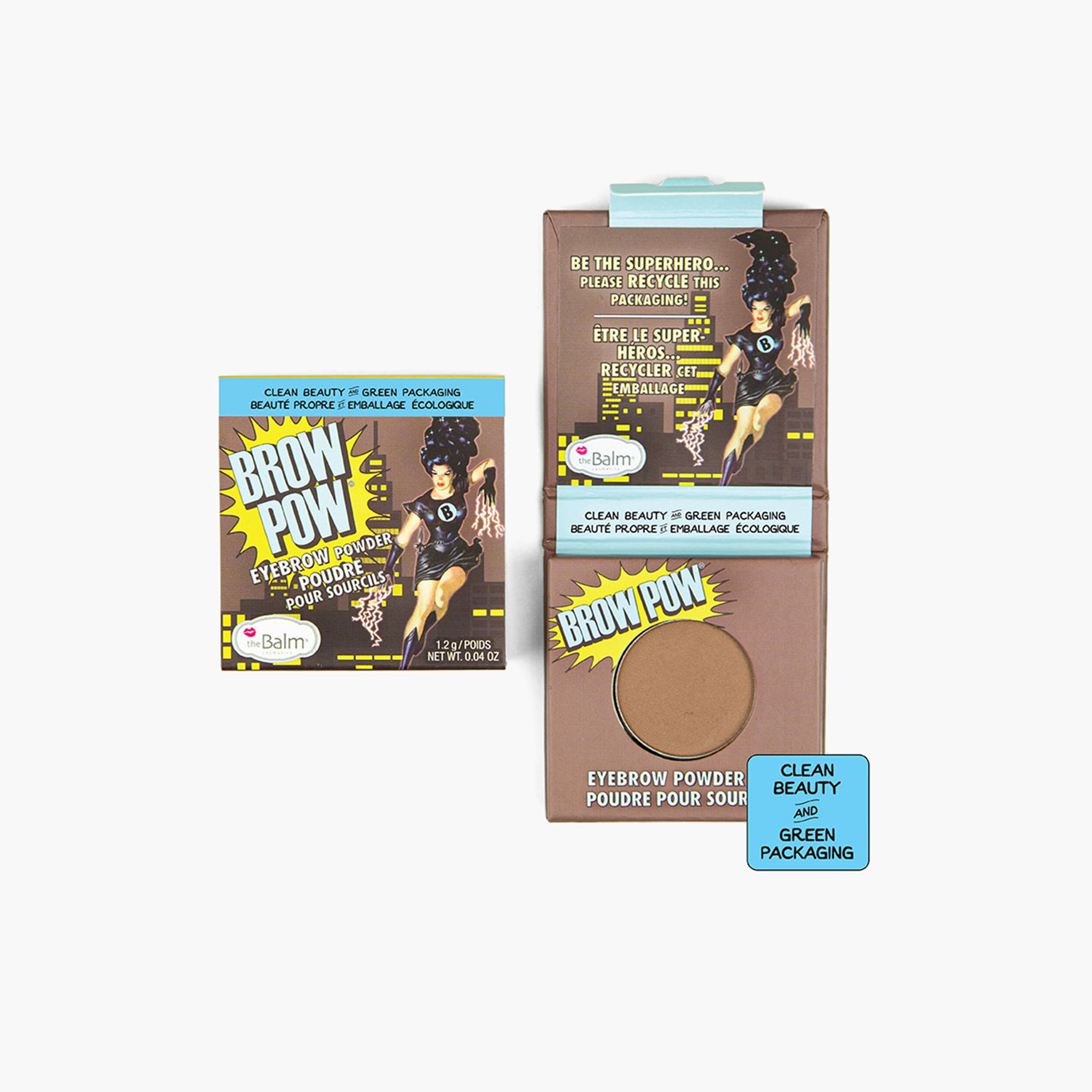 The Balm Clean and Green Brow Powder - 1.2 gms-beautyandpersonalcare-makeup-eyes-eyebrows-image-1