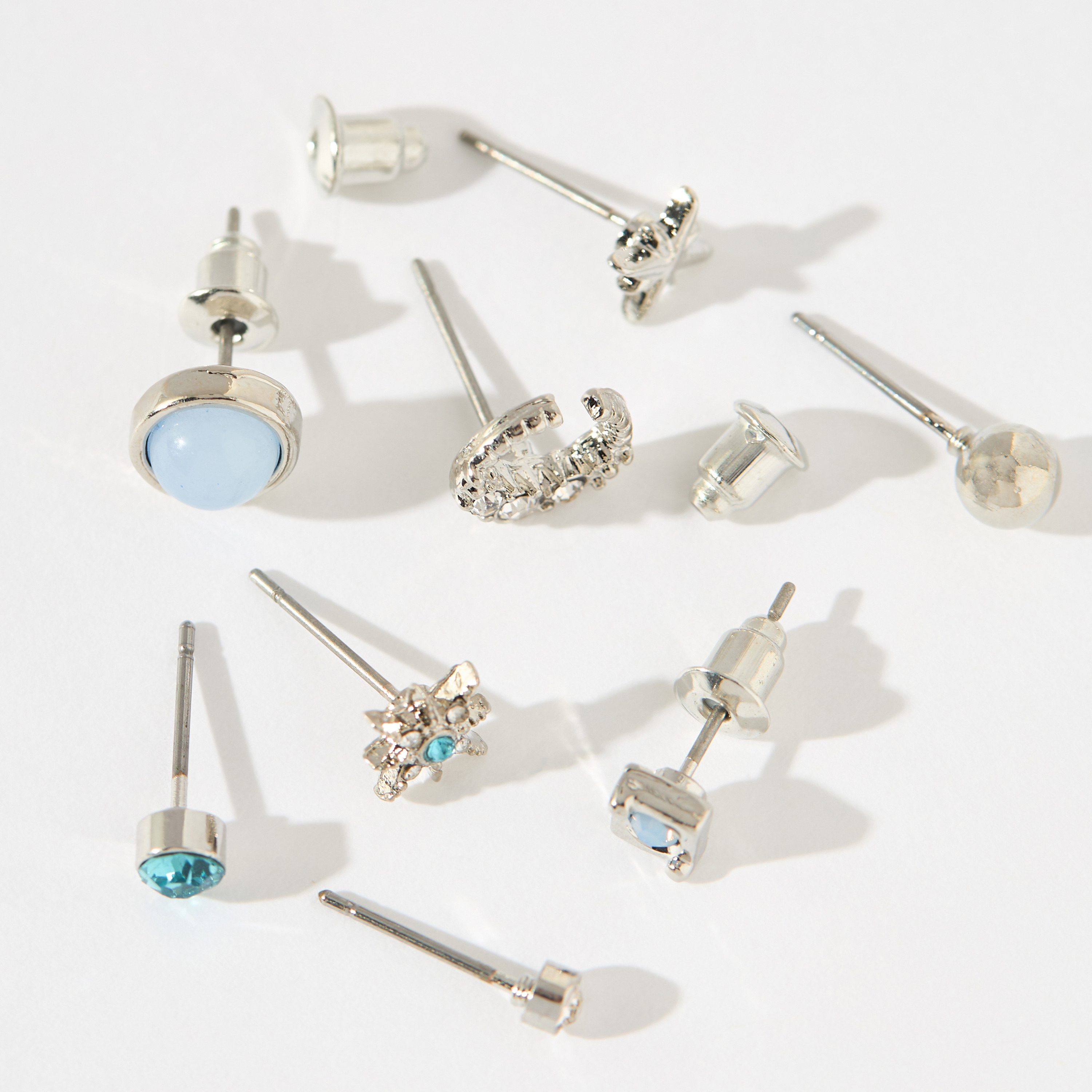 Assorted Stud Earrings with Pushback Closure - Set of 9-women-watchesandjewellery-jewellery-earrings-image-3