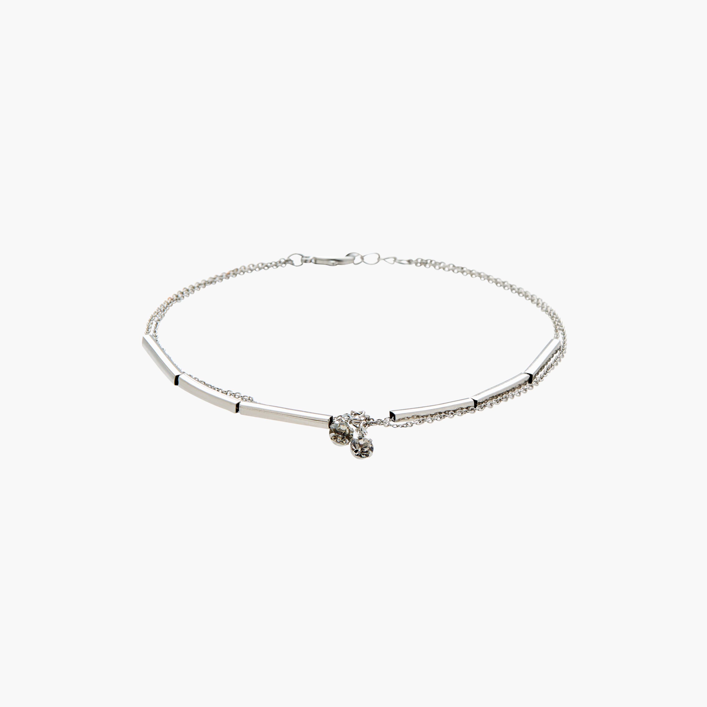 خلخال مزيّن بالخرز بمشبك إغلاق-women-watchesandjewellery-jewellery-anklets-image-1
