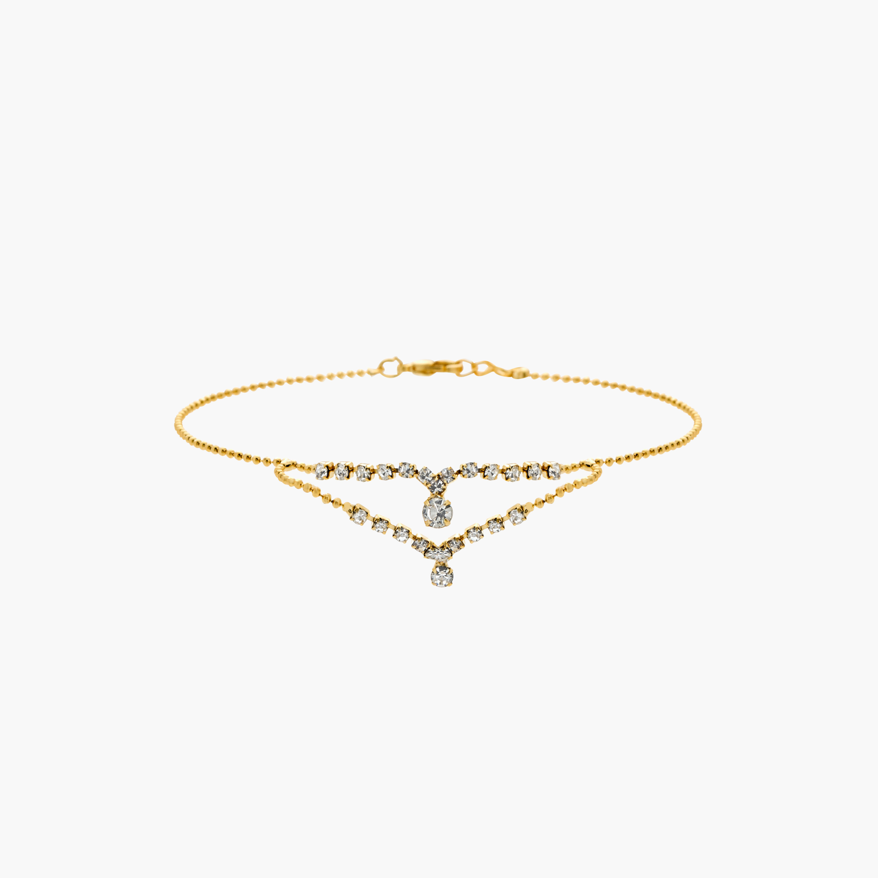 خلخال مزيّن بالخرز بمشبك إغلاق-women-watchesandjewellery-jewellery-anklets-image-1