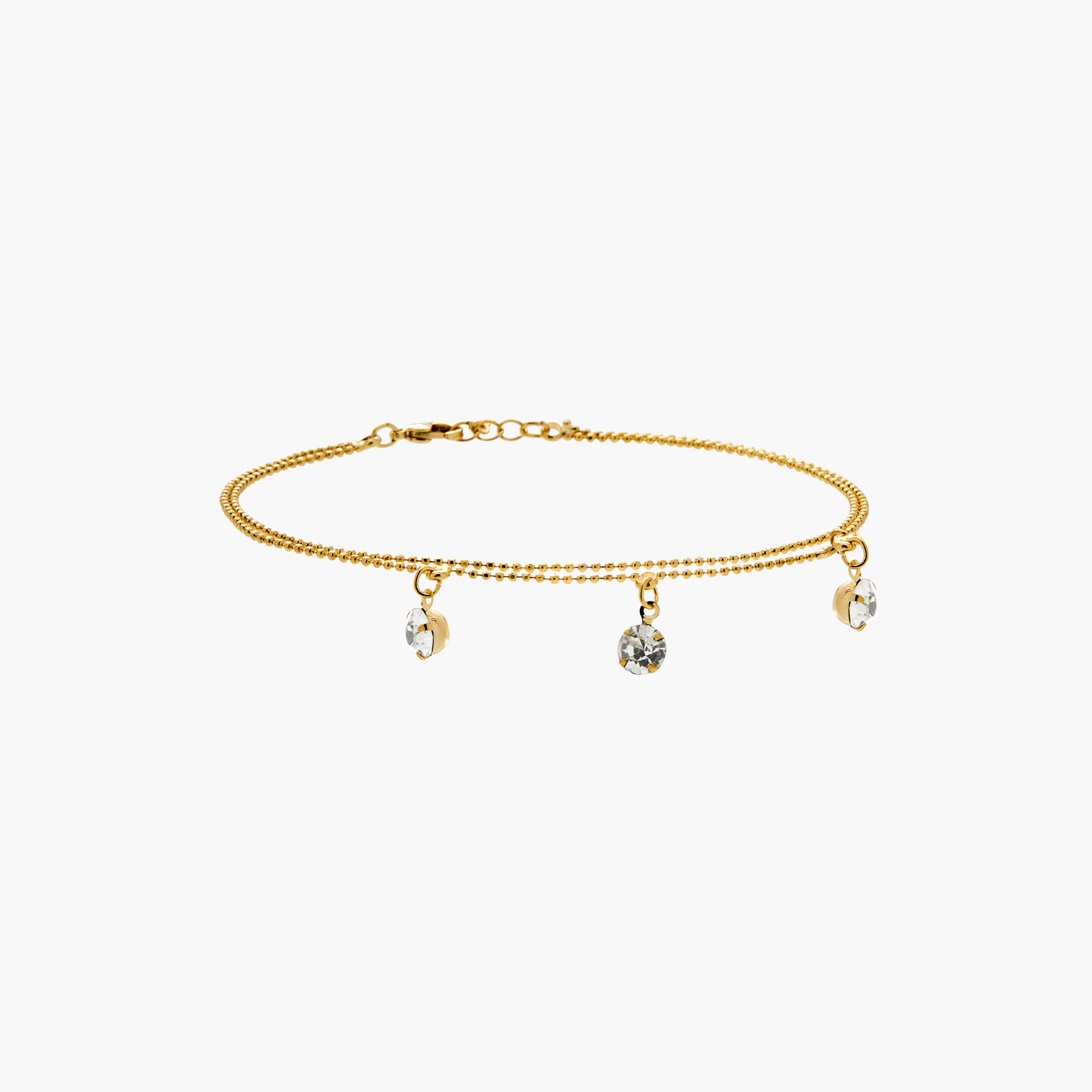 خلخال مزيّن بالخرز بمشبك إغلاق-women-watchesandjewellery-jewellery-anklets-image-1