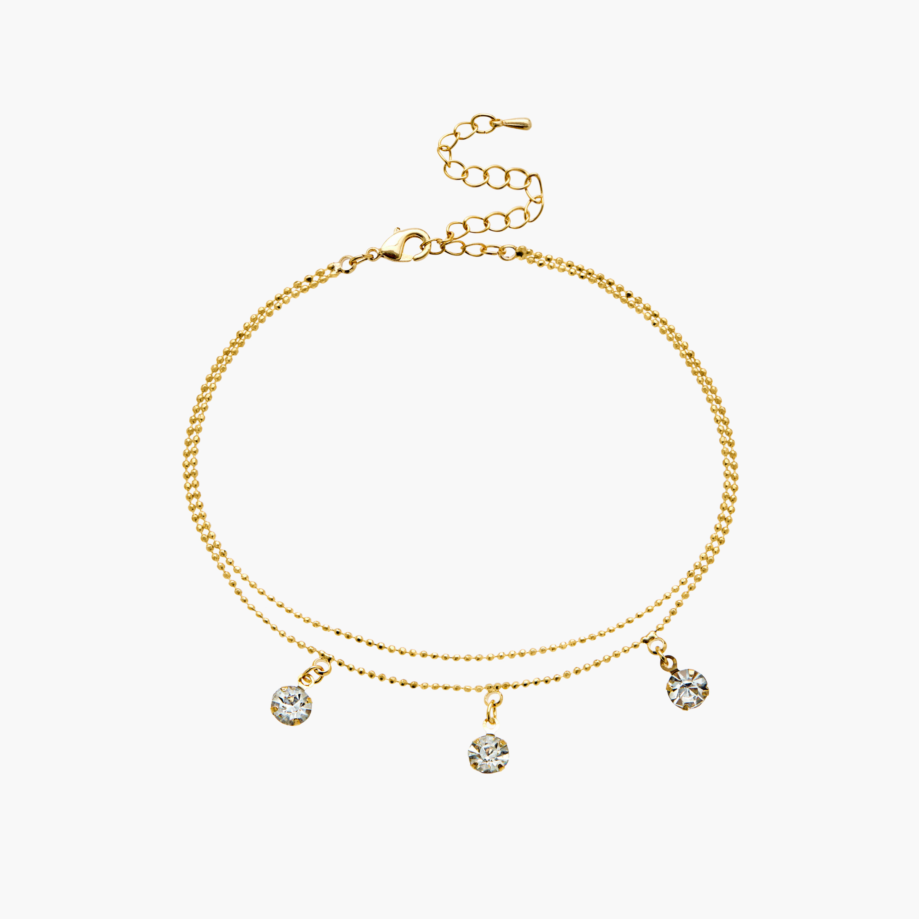 خلخال مزيّن بالخرز بمشبك إغلاق-women-watchesandjewellery-jewellery-anklets-image-2