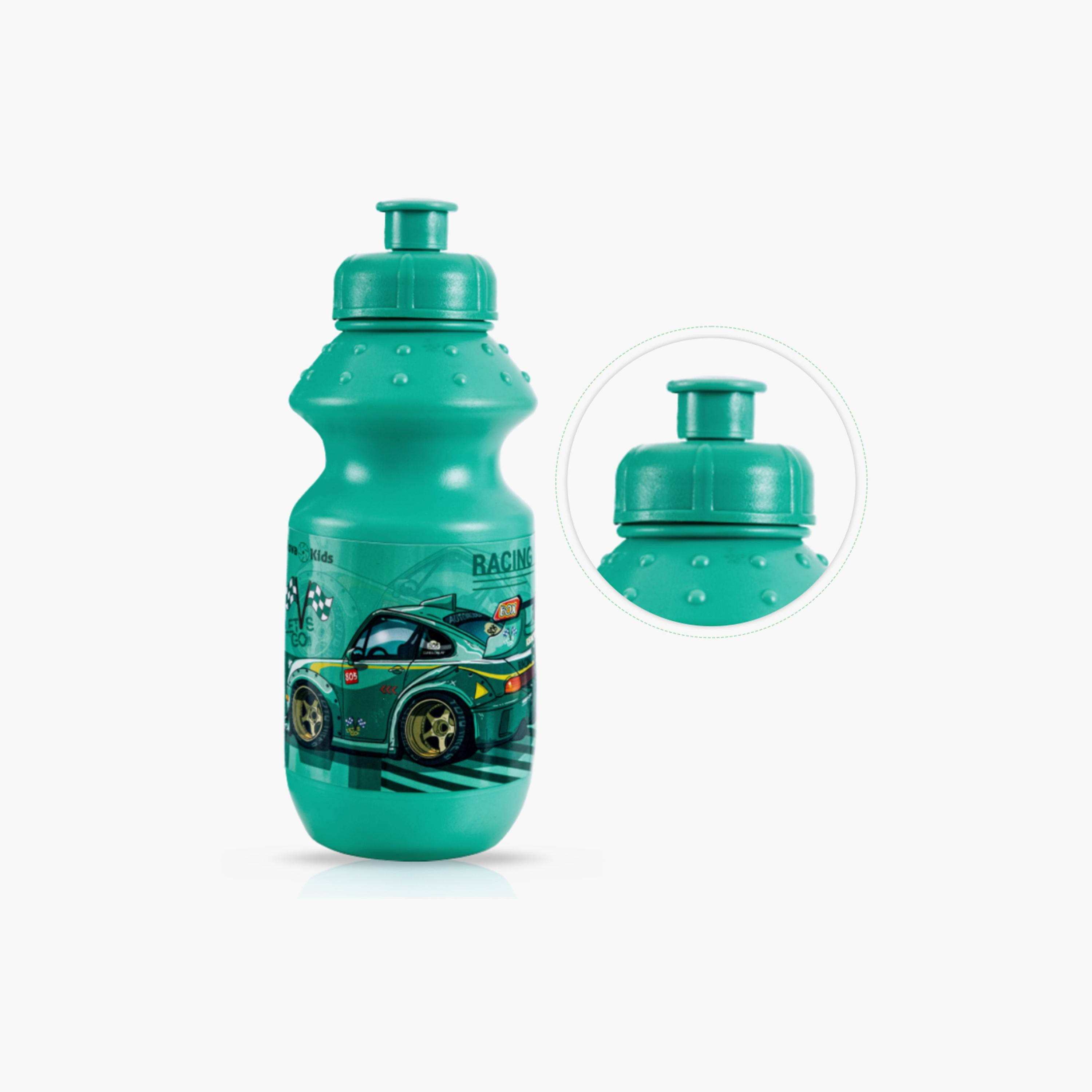 Nova Kids Lunch & Water Bottle with Lunch Bag, Racing, Green-school-lunchessentials-sets-image-2