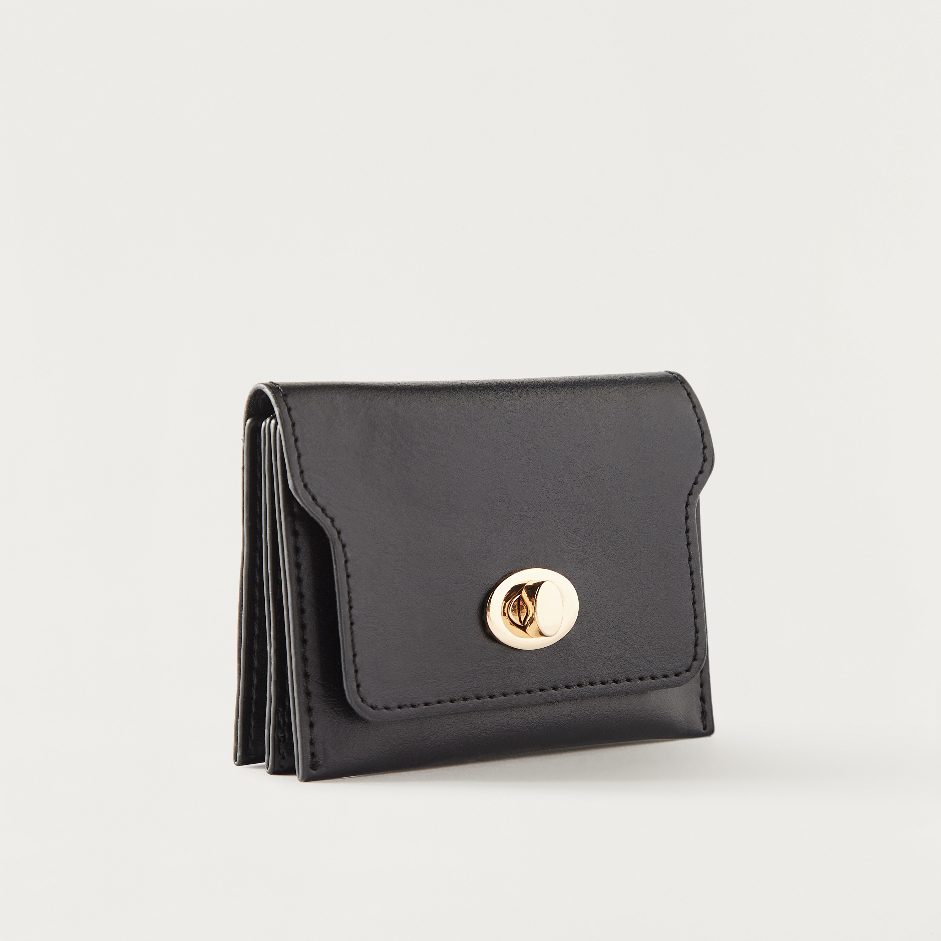 Sasha Solid Card Holder with Flap Closure-women-bagsandwallets-wallets-image-2