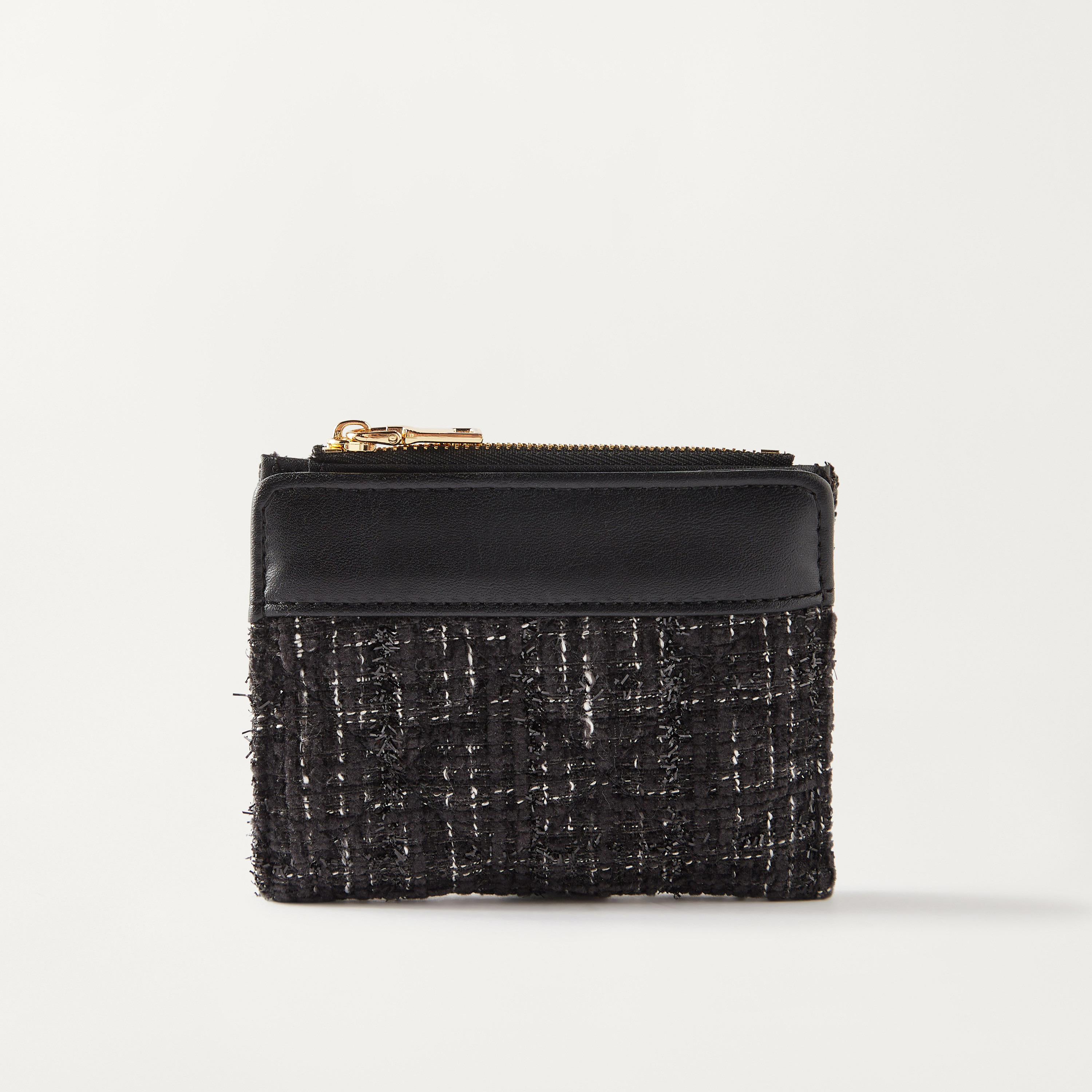 حامل بطاقات بارز الملمس بسحاب إغلاق من ساشا-women-bagsandwallets-wallets-image-1