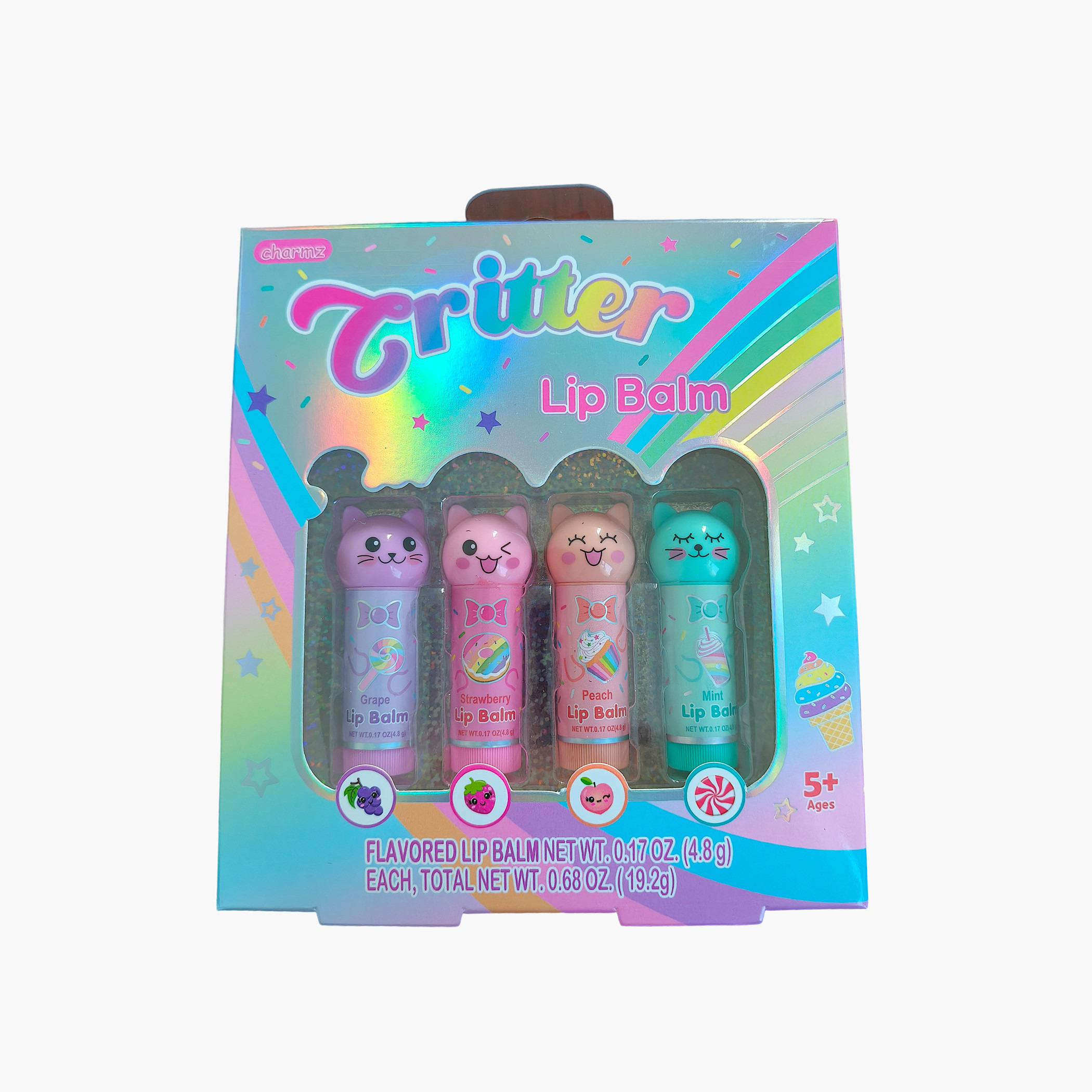 Charmz Critter 4-Piece Lip Balm Set-toys-roleplay-makeupandcosmeticsets-image-1