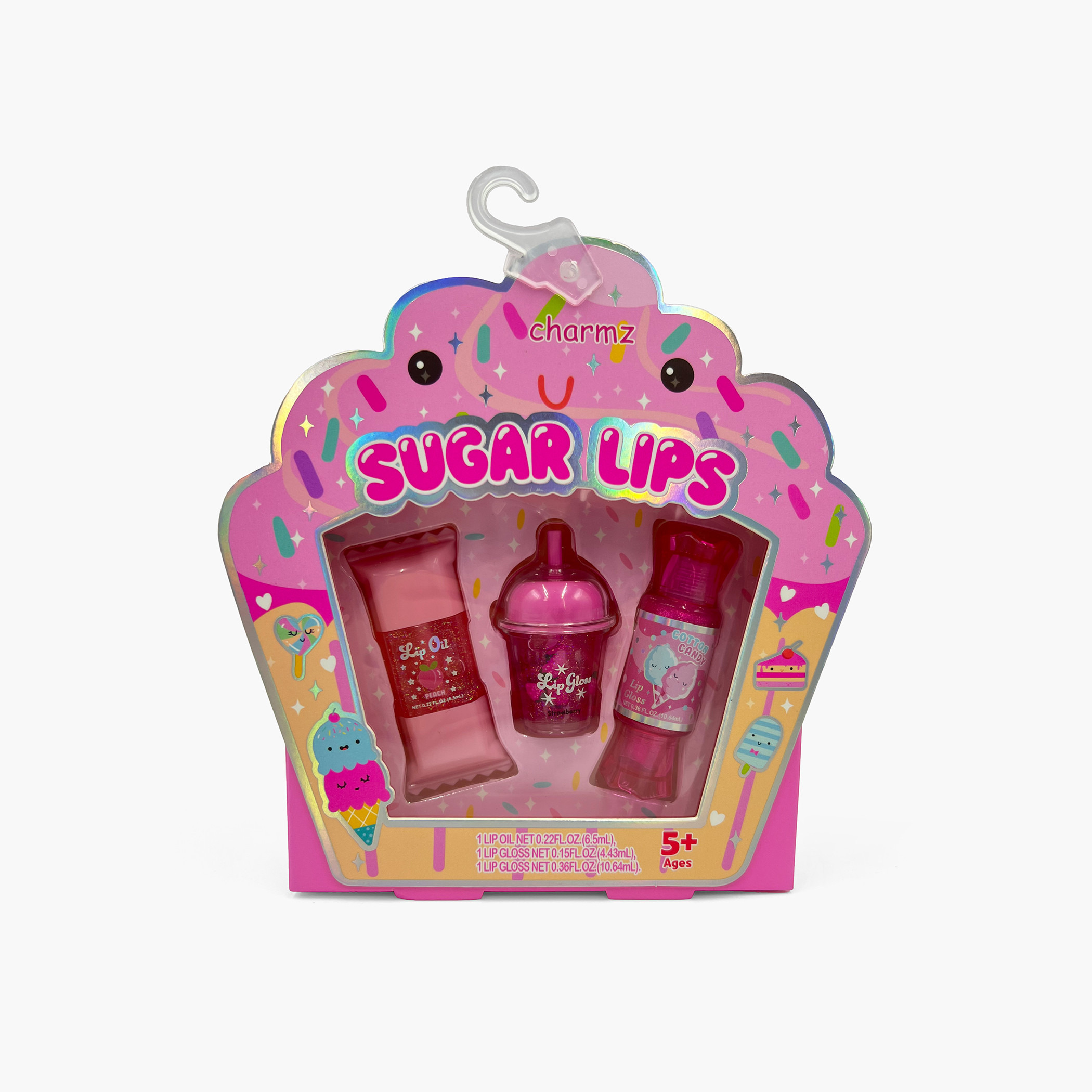 مجموعة ملمع شفاه 3 قطع شوجر ليبس من تشارمز-toys-dollsandplaysets-dollhouses-image-1