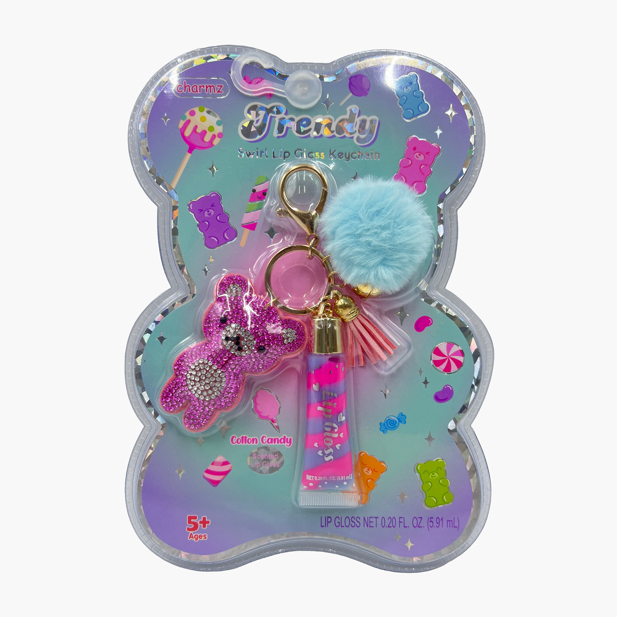 ملمع شفاه تريندي مع سلسلة مفاتيح من تشارمز-toys-roleplay-makeupandcosmeticsets-image-1