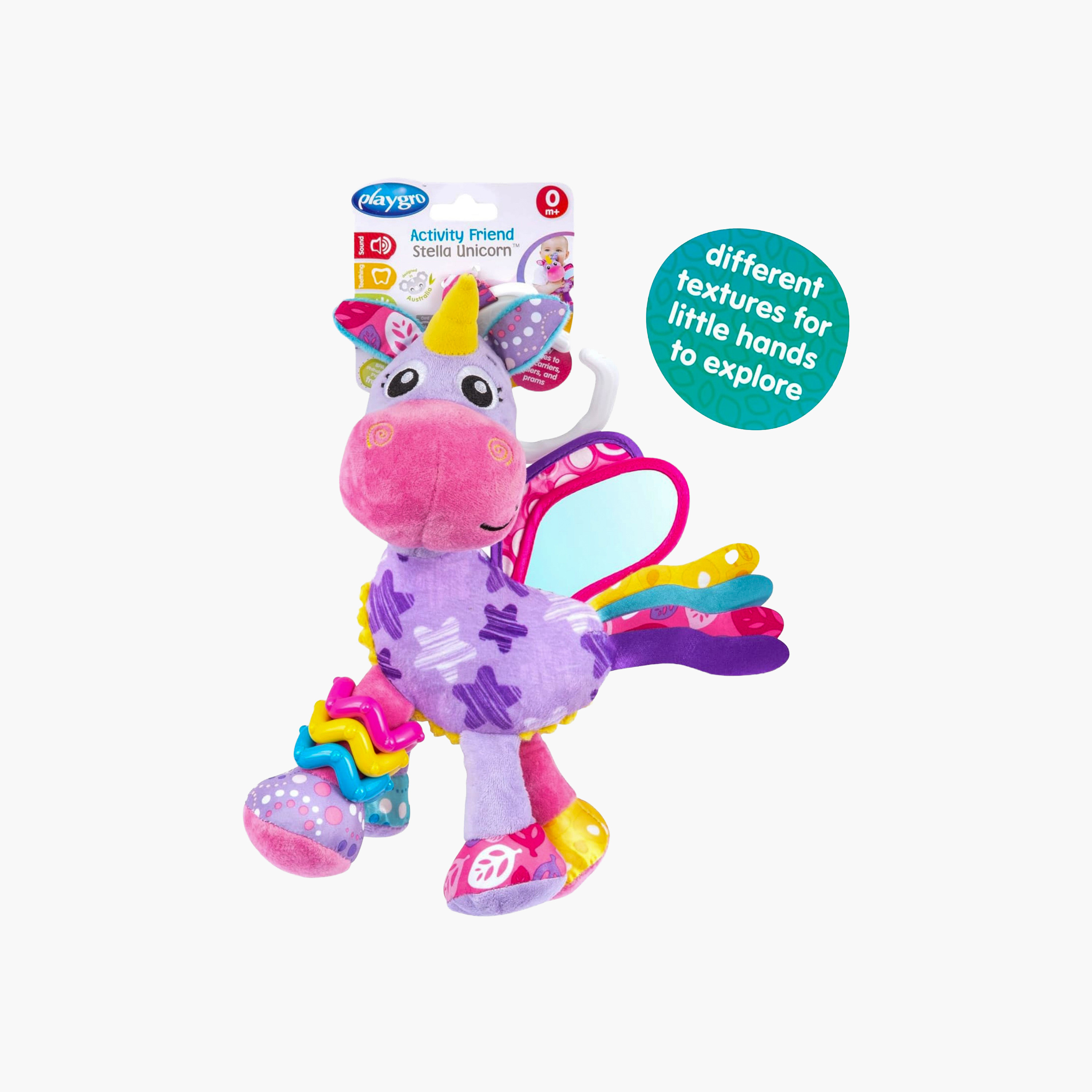 Playgro Activity Friend Stella Unicorn Toy-toys-babyandtoddlertoys-strollertoys-image-6