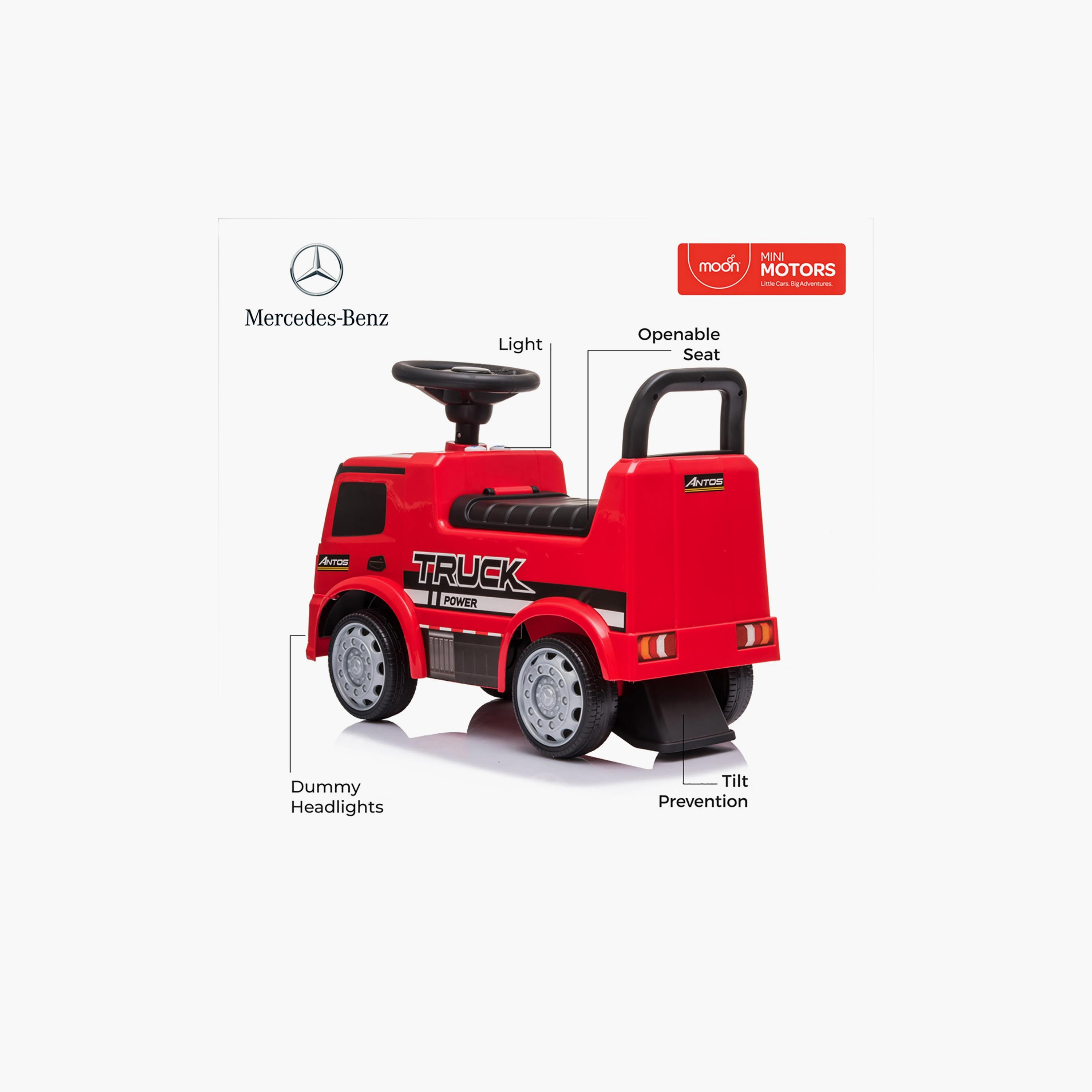 Moon Licensed Ride On Mercedes Benz Truck, Red, 12-36 Months-toys-outdoor-bikesandrideons-electricvehicles-image-4