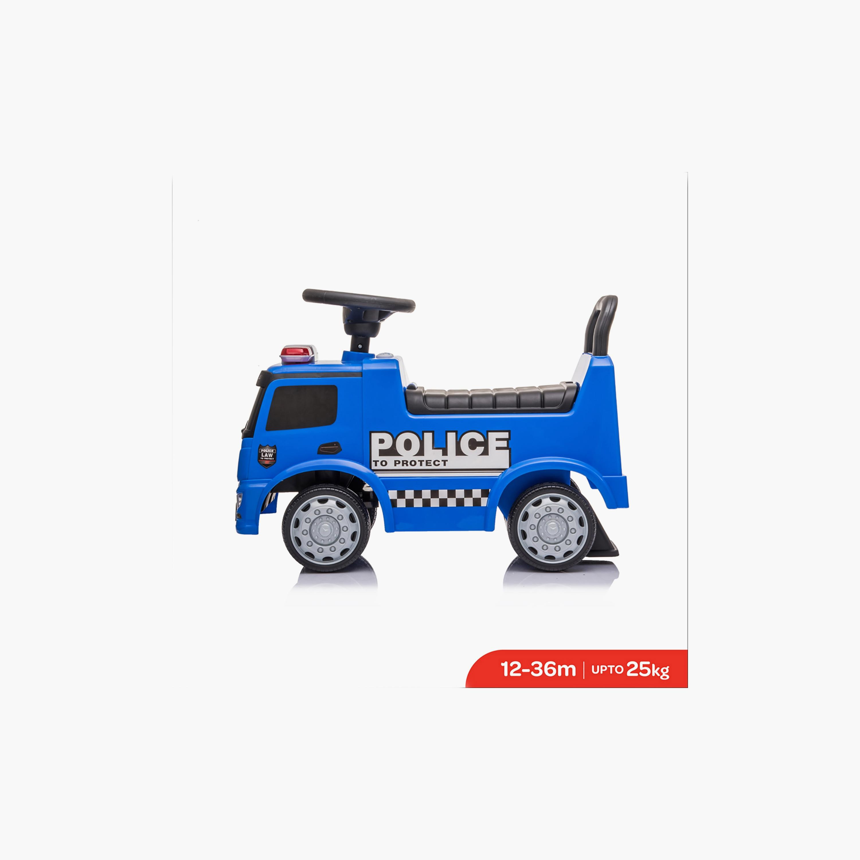 Moon Licensed Ride On Mercedes Benz Police Truck, Red, 12-36 Months-toys-outdoor-bikesandrideons-electricvehicles-image-2