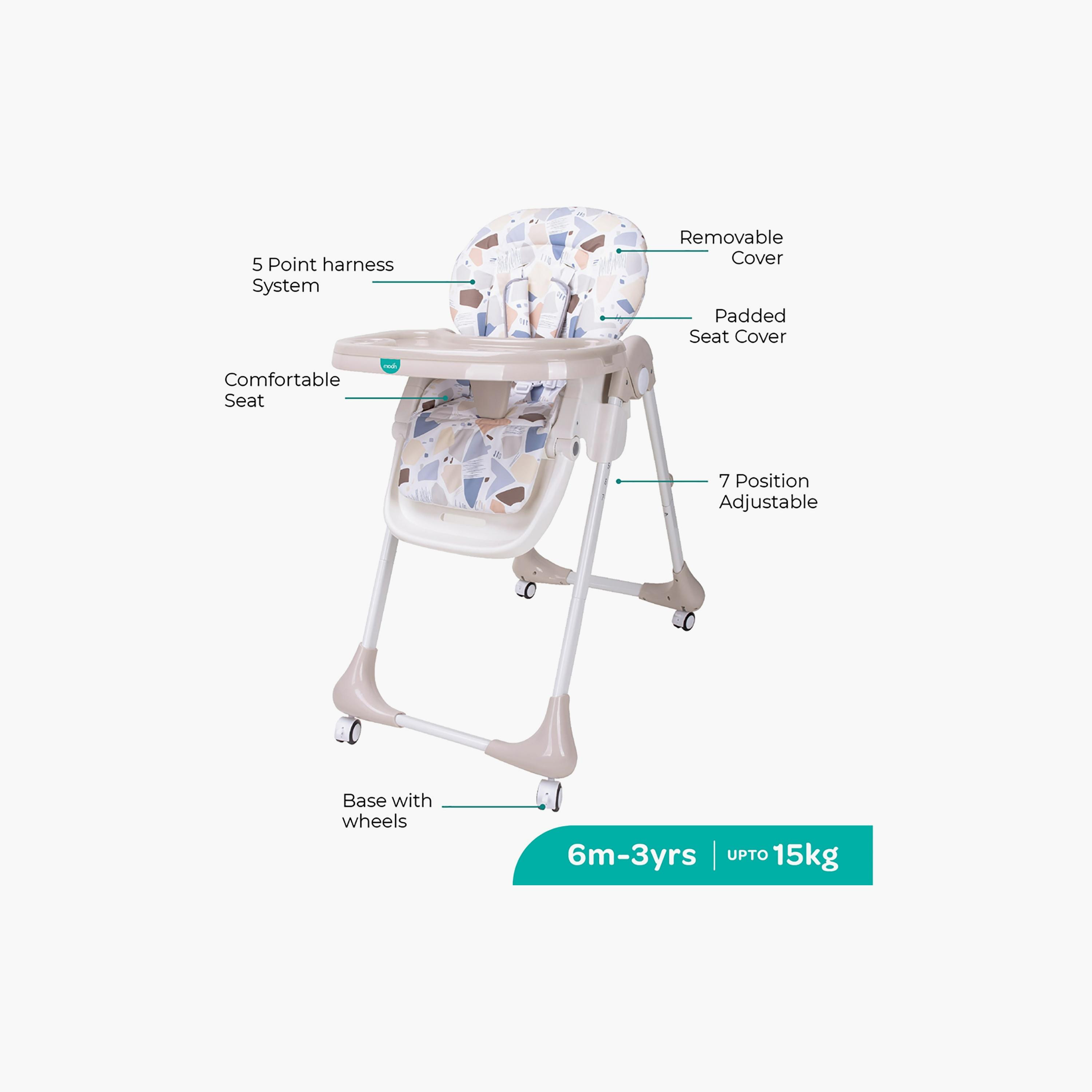 Moon Apex Baby Adjustable & Reclining Highchair-baby-feeding-highchairsandboosters-image-4