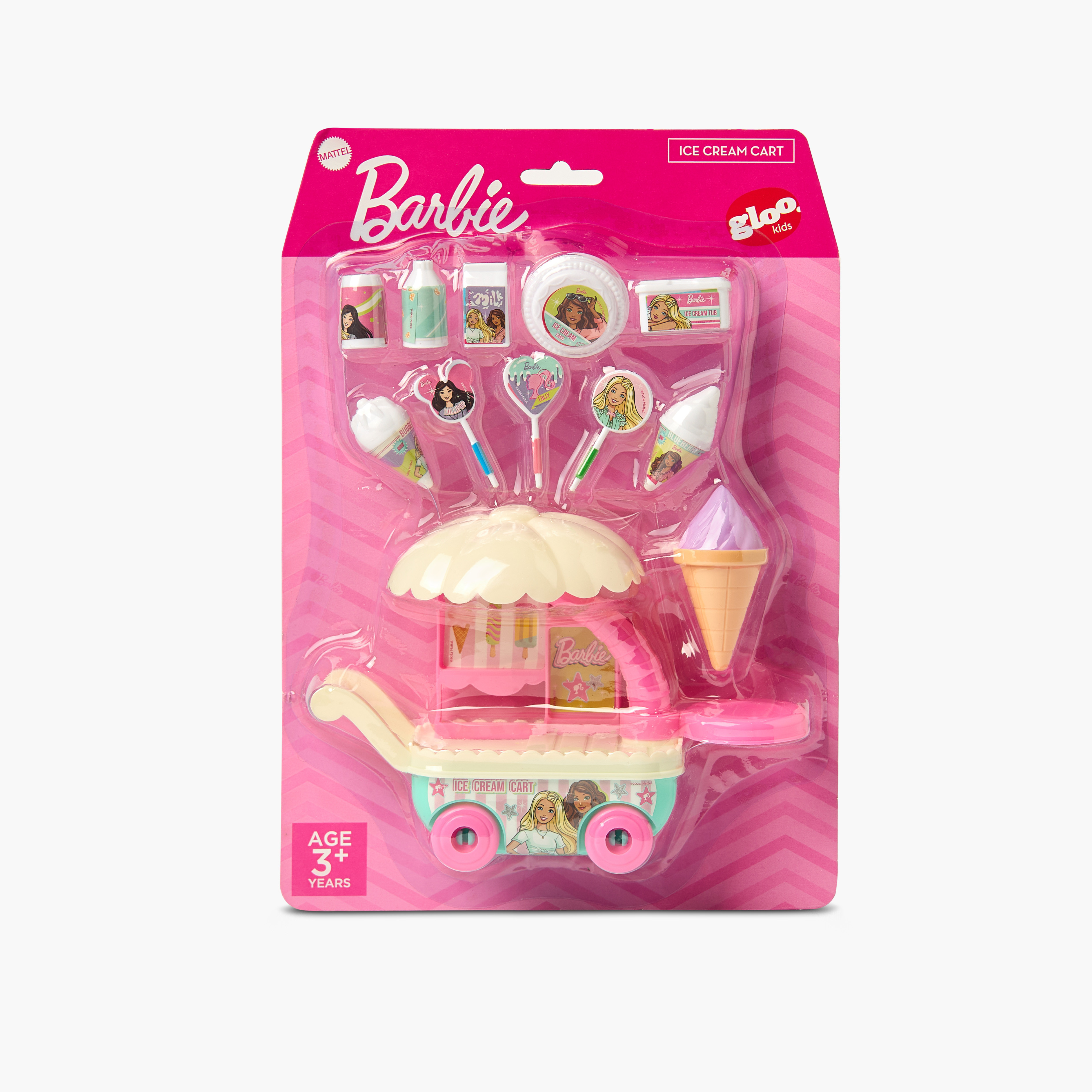 مجموعة ألعاب عربة الآيس كريم من باربي-toys-roleplay-playfoods-image-6