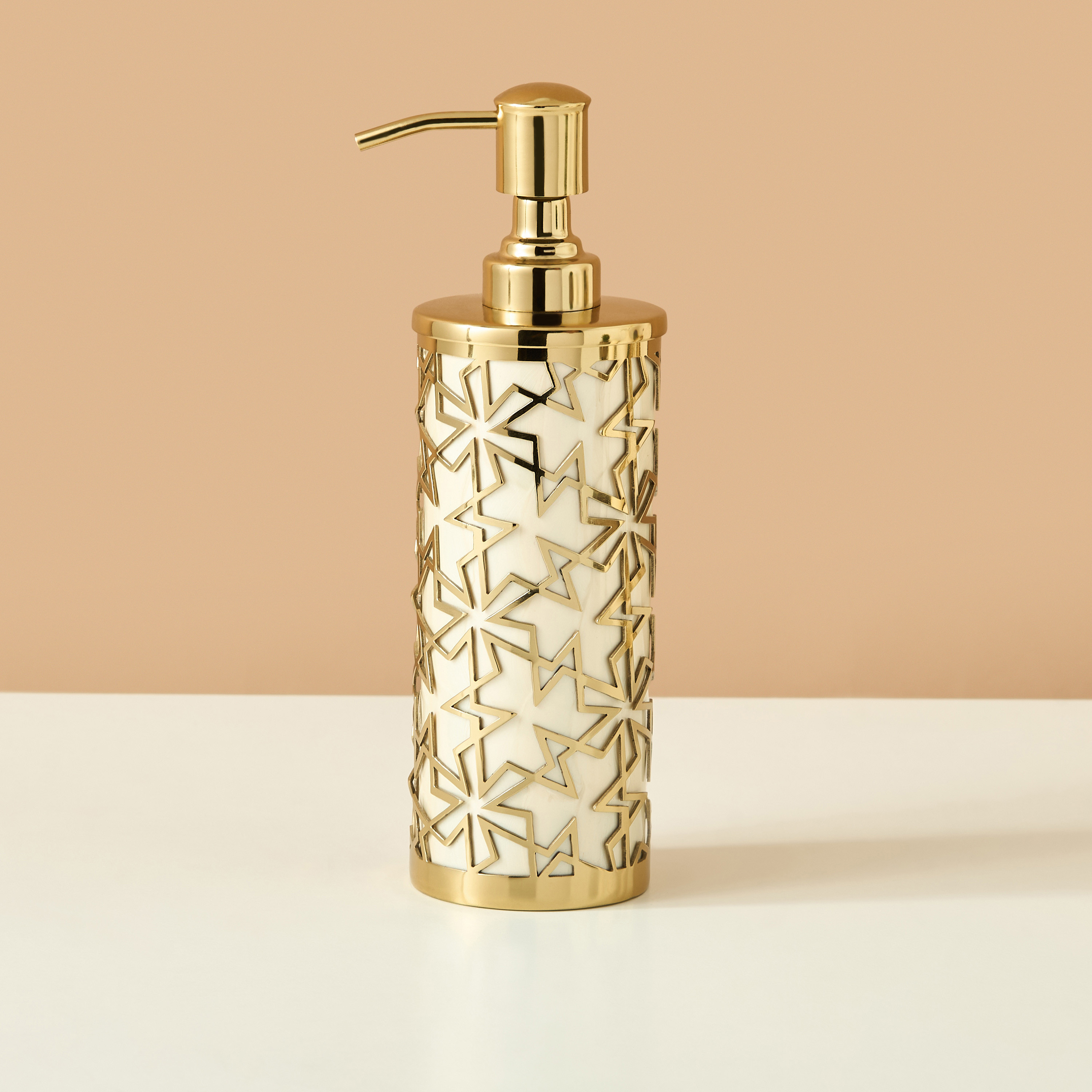 Celebrated Embossed Lotion Dispenser-household-bathandlaundry-bathaccessories-soapdishesanddispensers-image-2