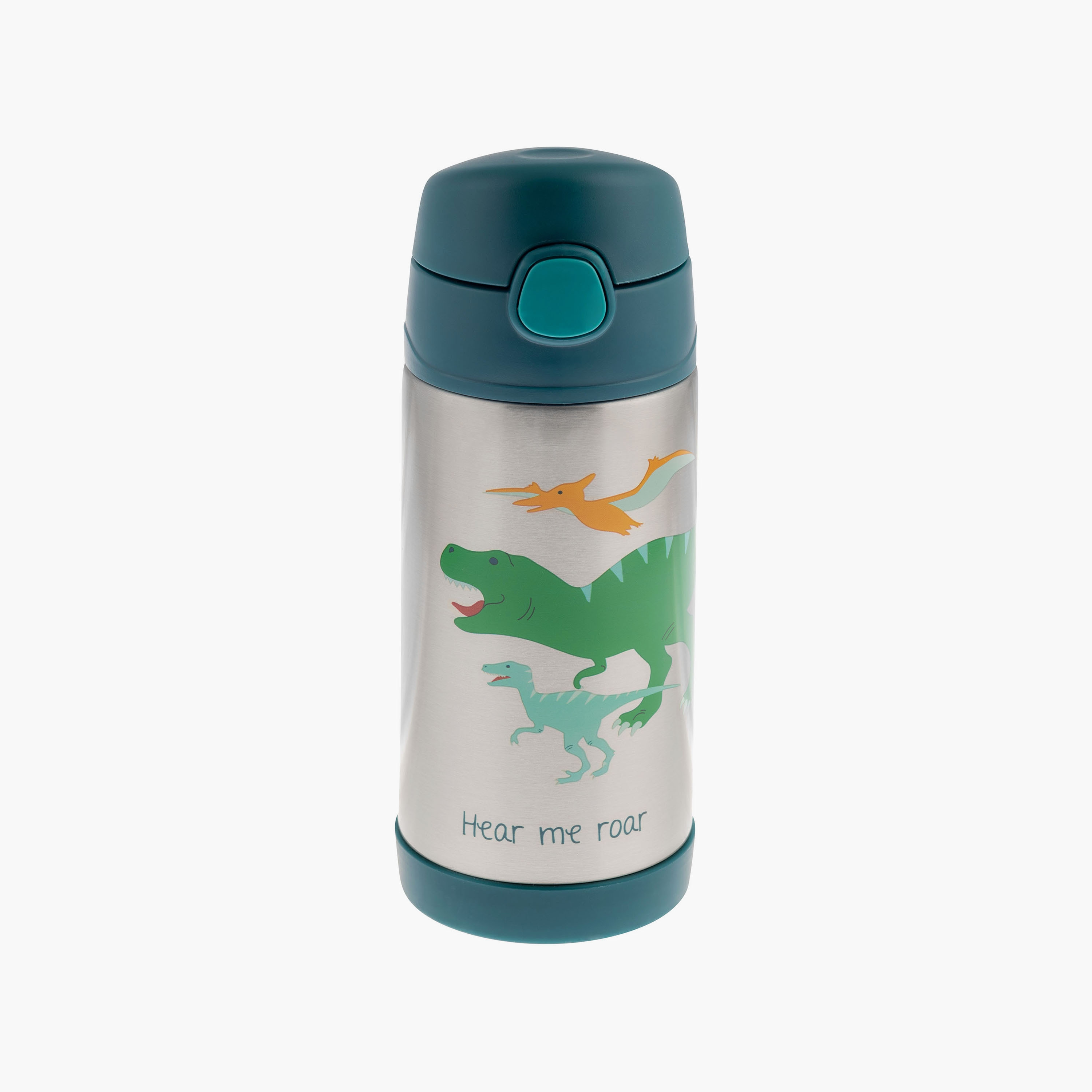 Stephen Joseph Insulated Stainless Steel Water Bottle - Dino - 350 ml-school-waterbottles-image-1